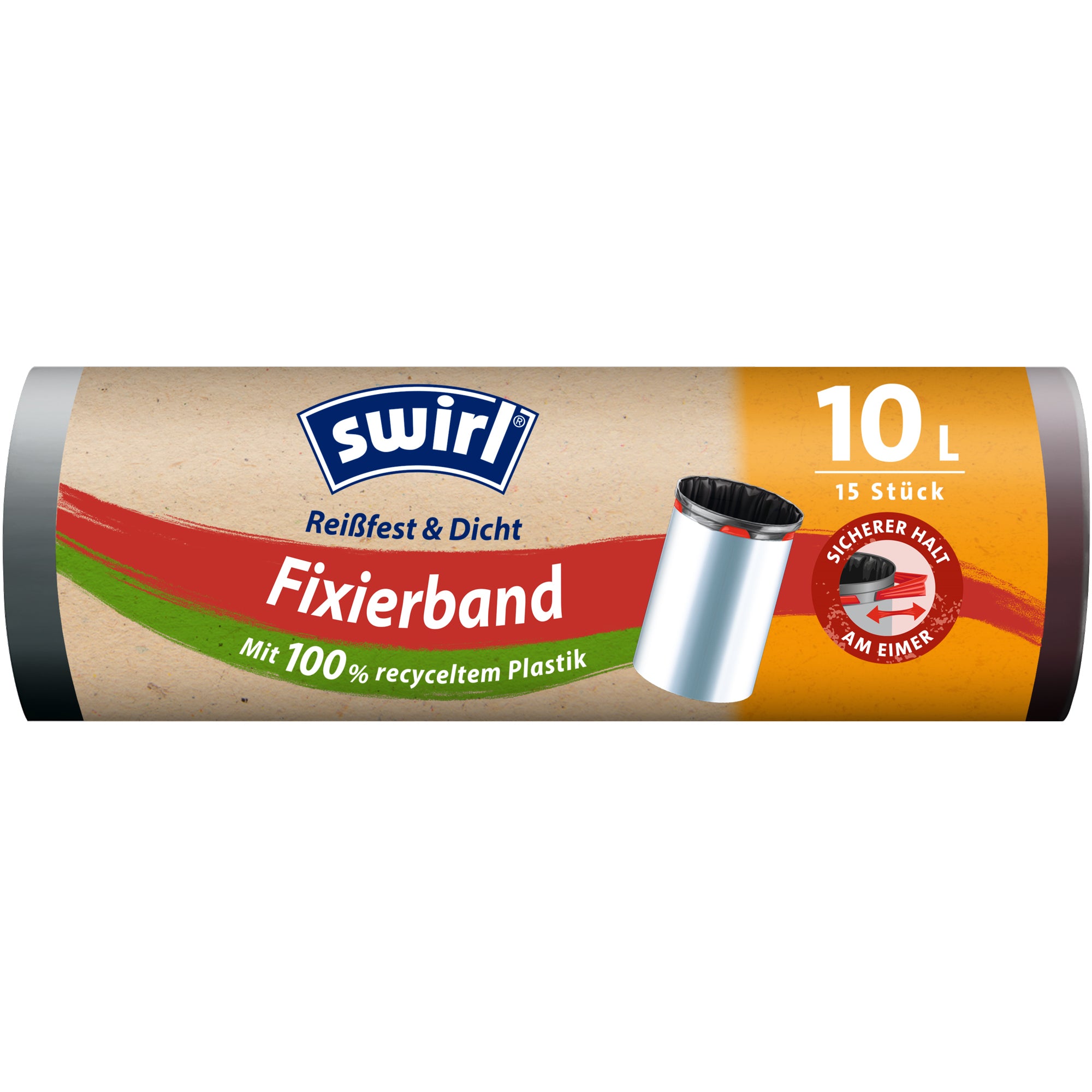 Swirl Müllbeutel Fixierband