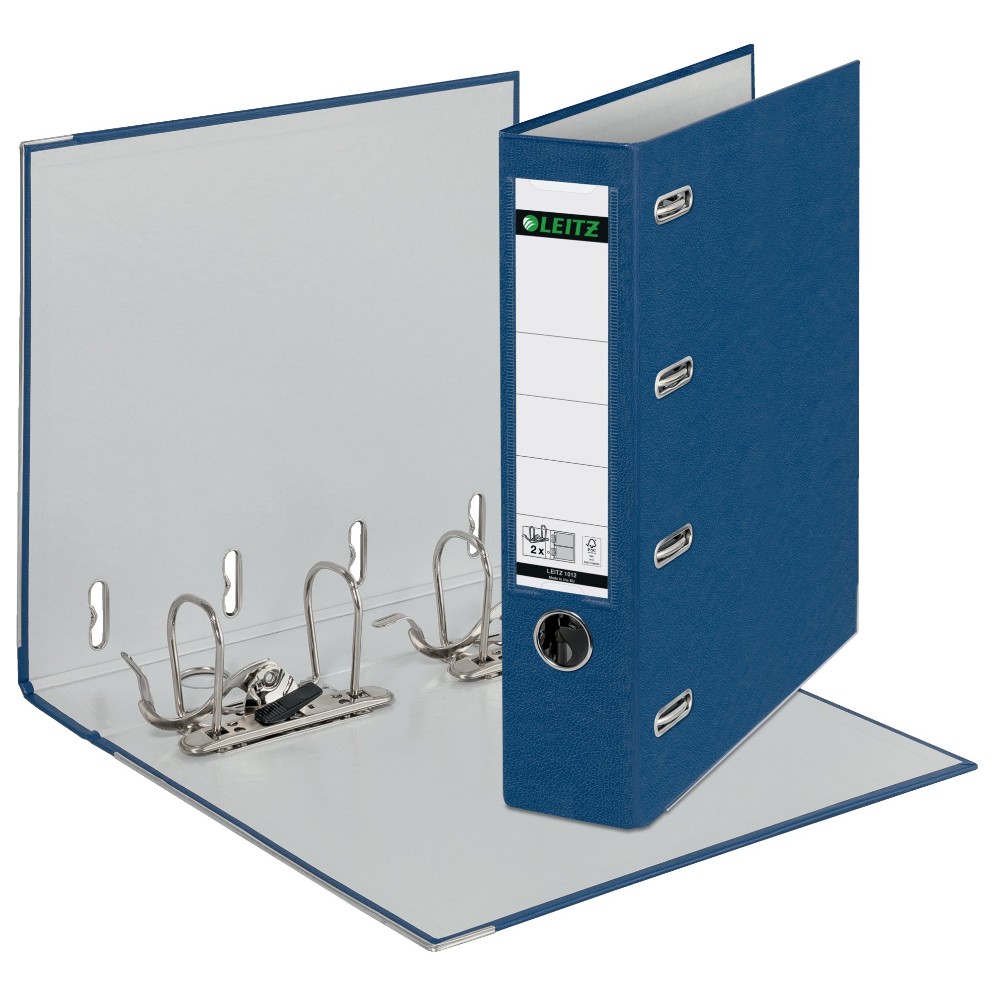 Leitz Doppelordner 2xDIN A5 quer 75mm PP blau, 2 x DIN A5 quer