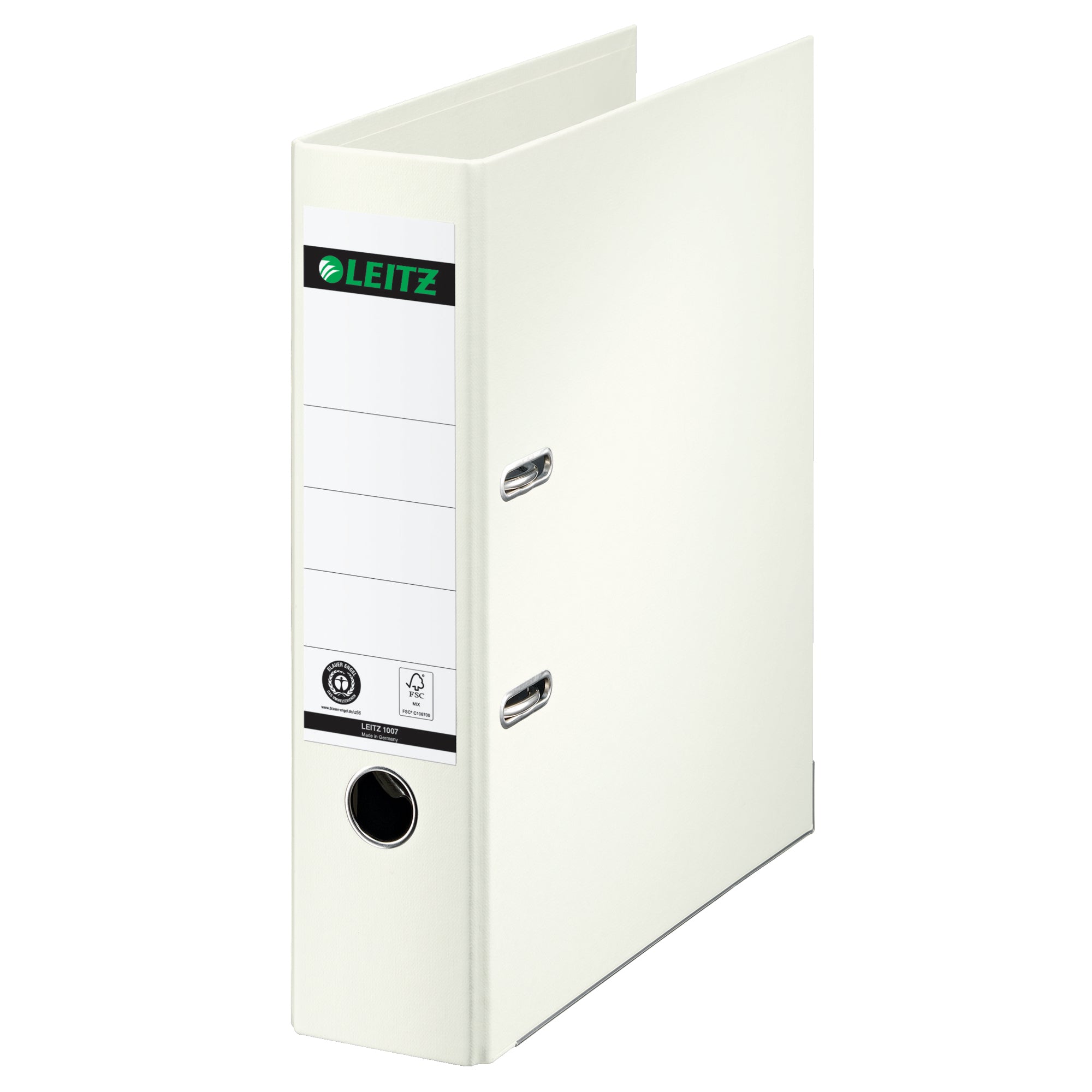 Leitz Ordner DIN A4 80mm Papier weiß