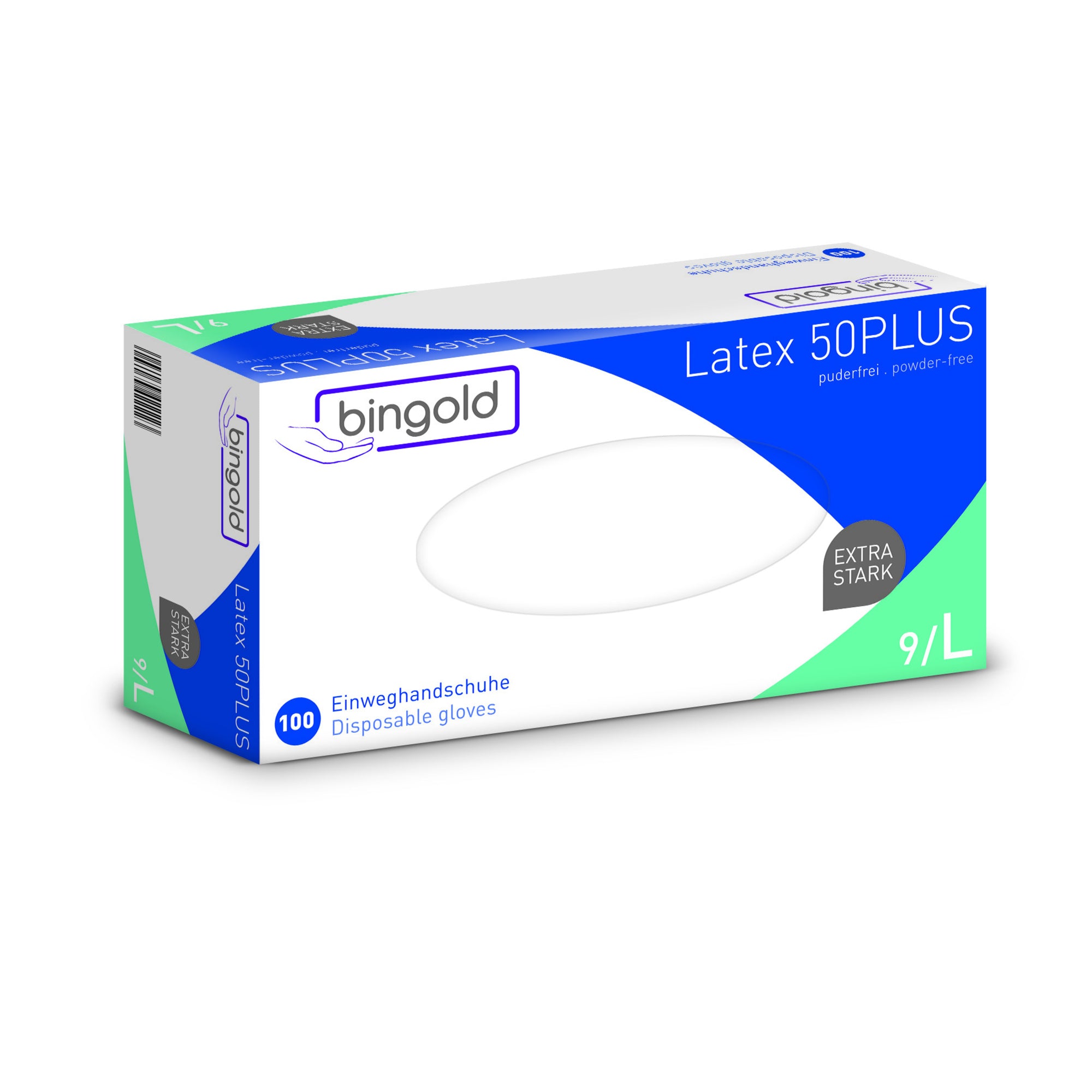 Bingold Einweghandschuhe Latex 50PLUS