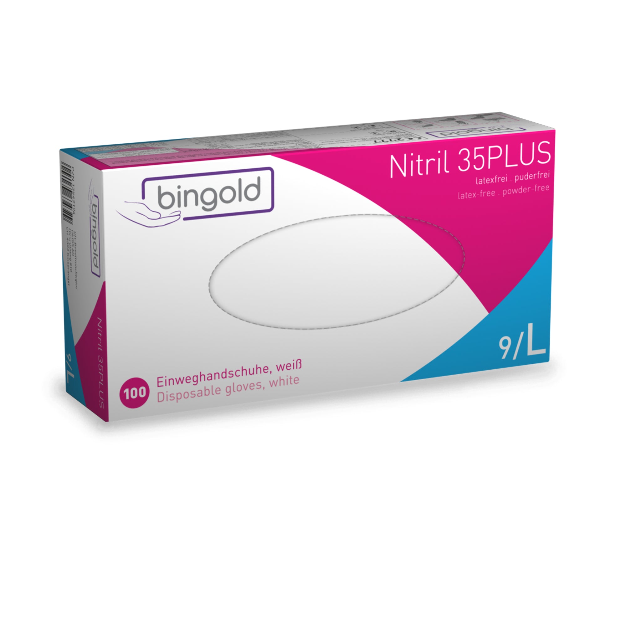 Bingold Einweghandschuhe Nitril 35PLUS
