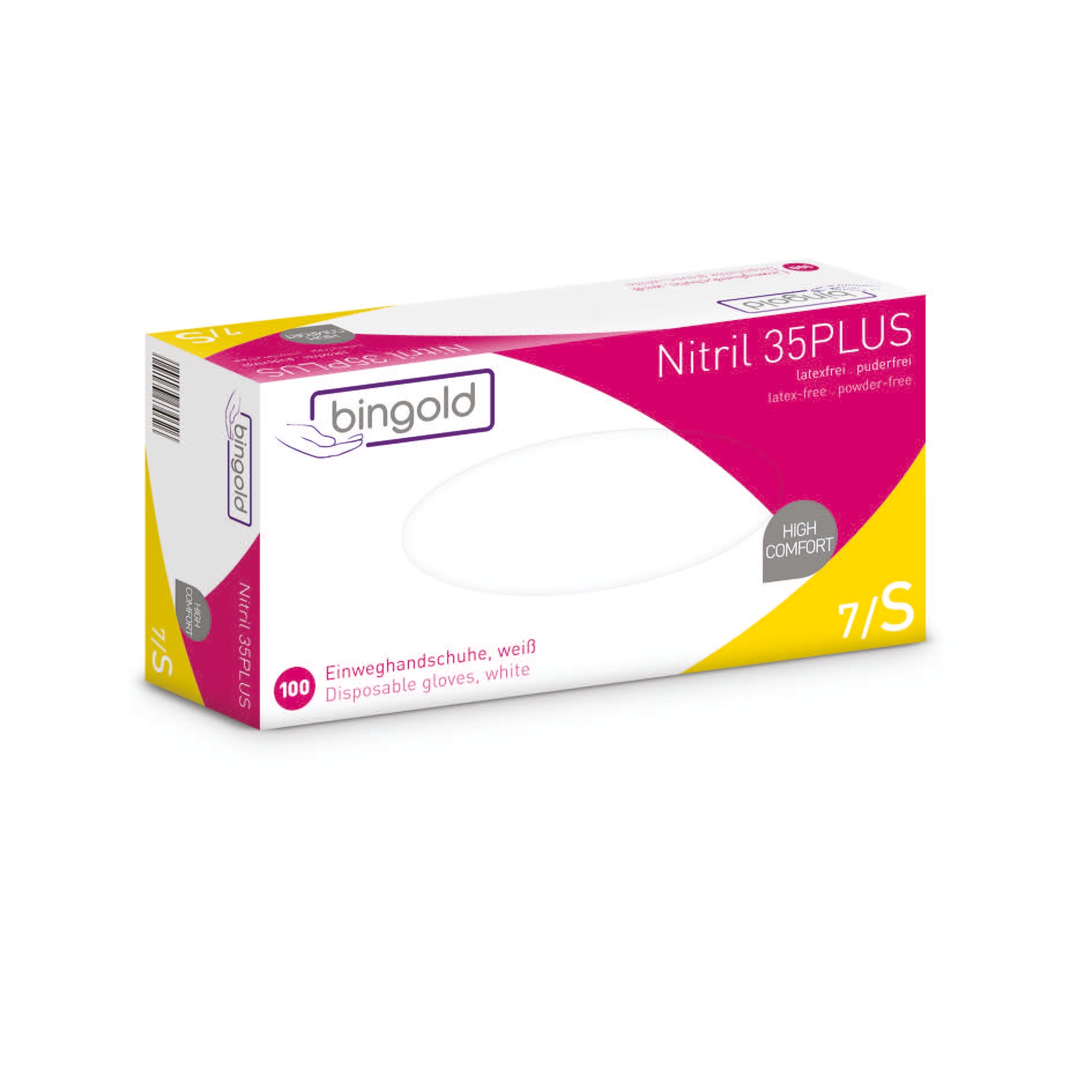 Bingold Einweghandschuhe Nitril 35PLUS