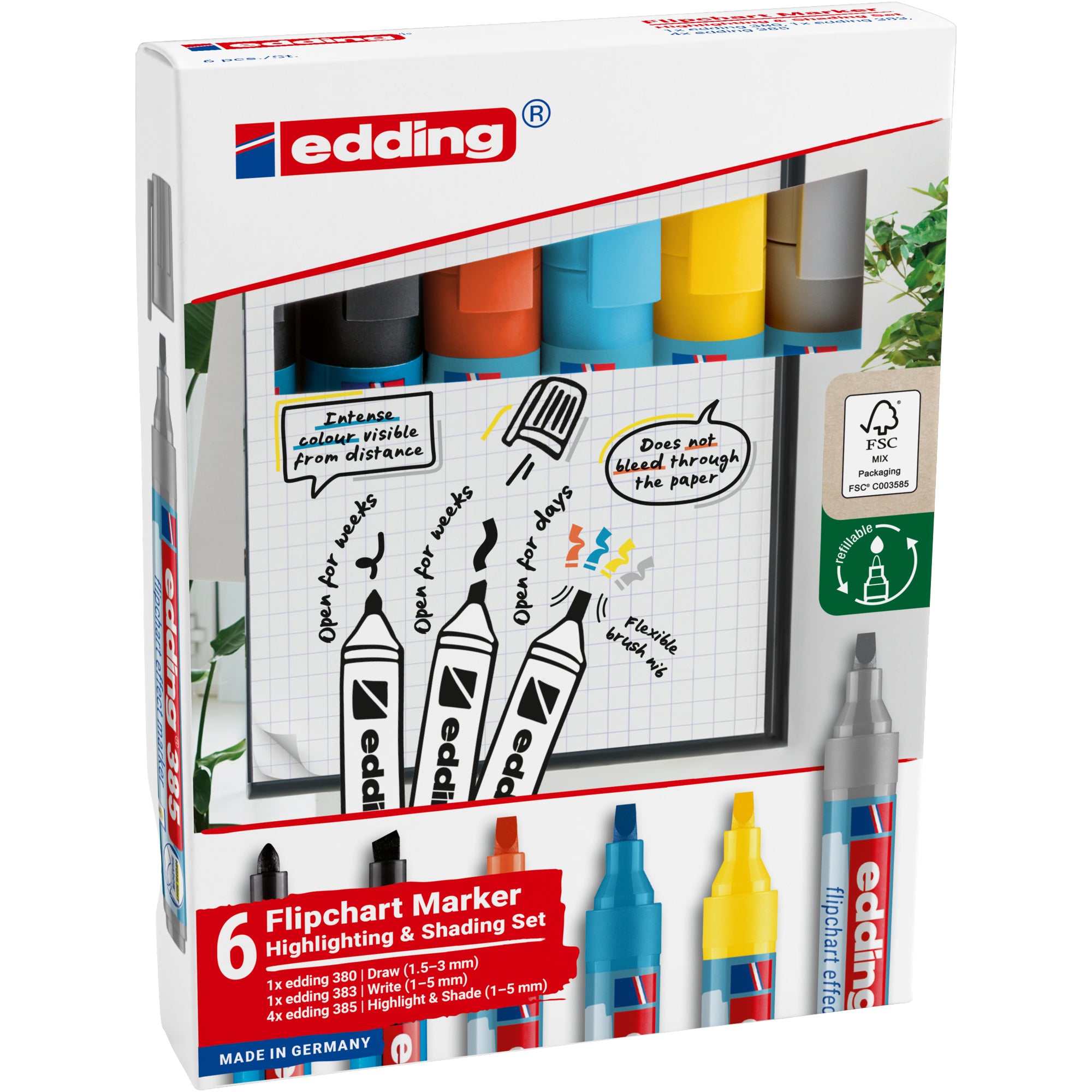 edding Schreibgeräteset Highlighting & Shading Set