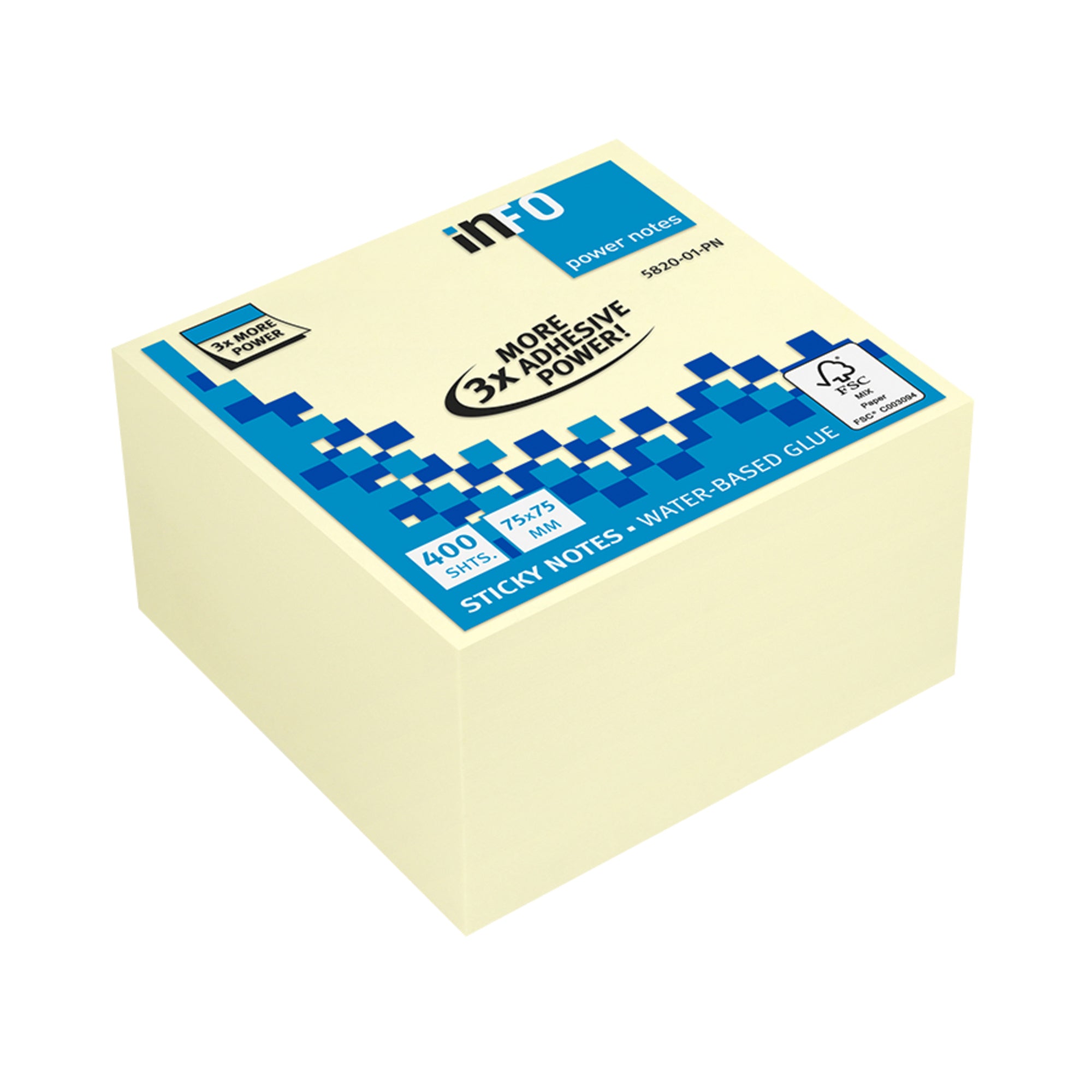 Info Haftnotizwürfel Power Notes