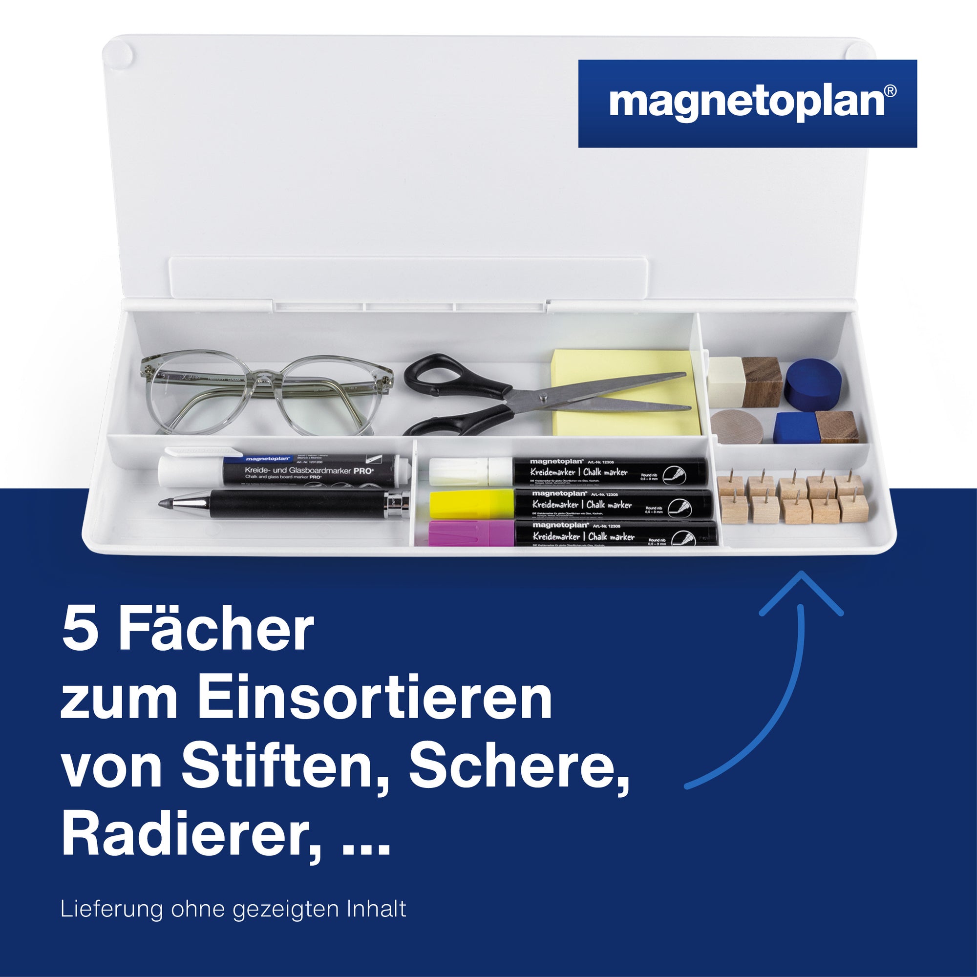 magnetoplan Memoboard Desk-Organizer