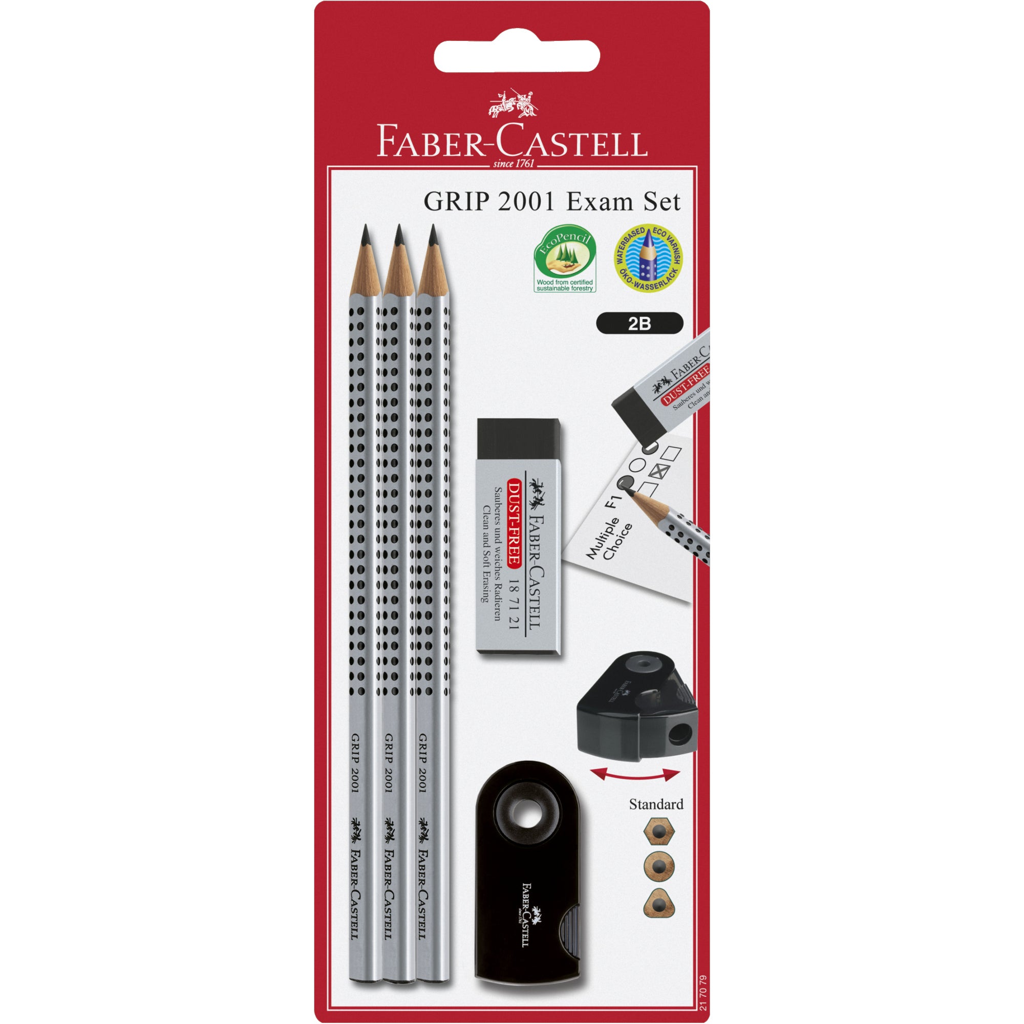 Faber-Castell Bleistiftset Grip 2001 EXAM