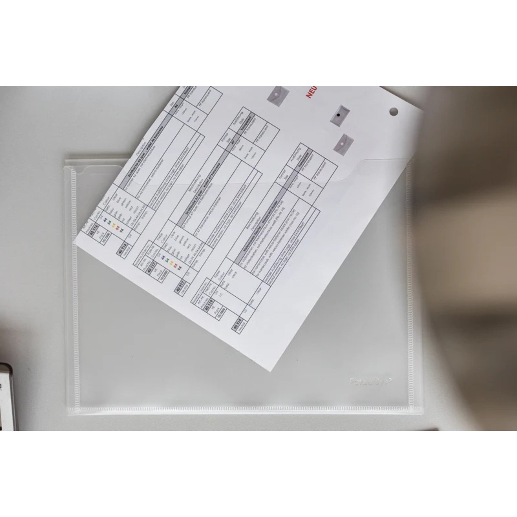 FolderSys Sichttasche A5 quer 2Fächer, DIN A5 quer