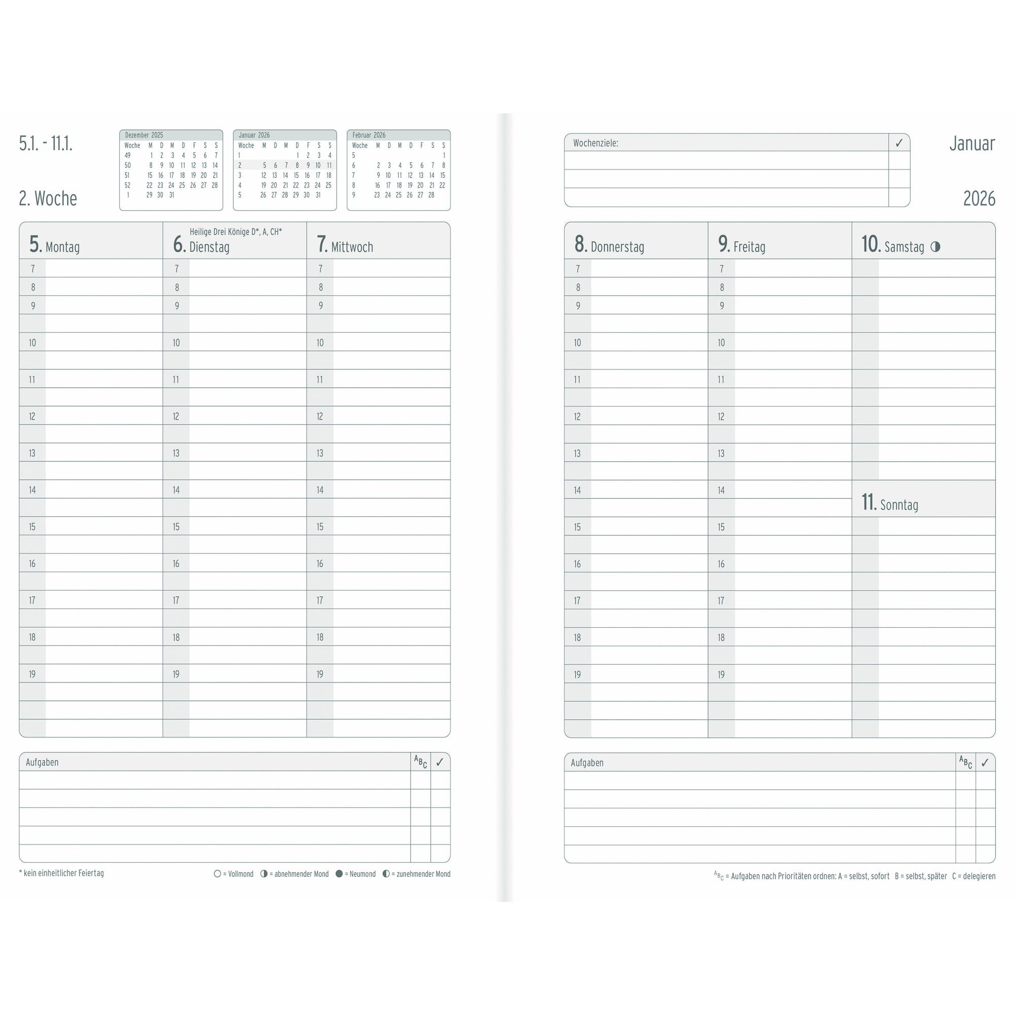 Chronoplan Buchkalender Business Edition, DIN A5