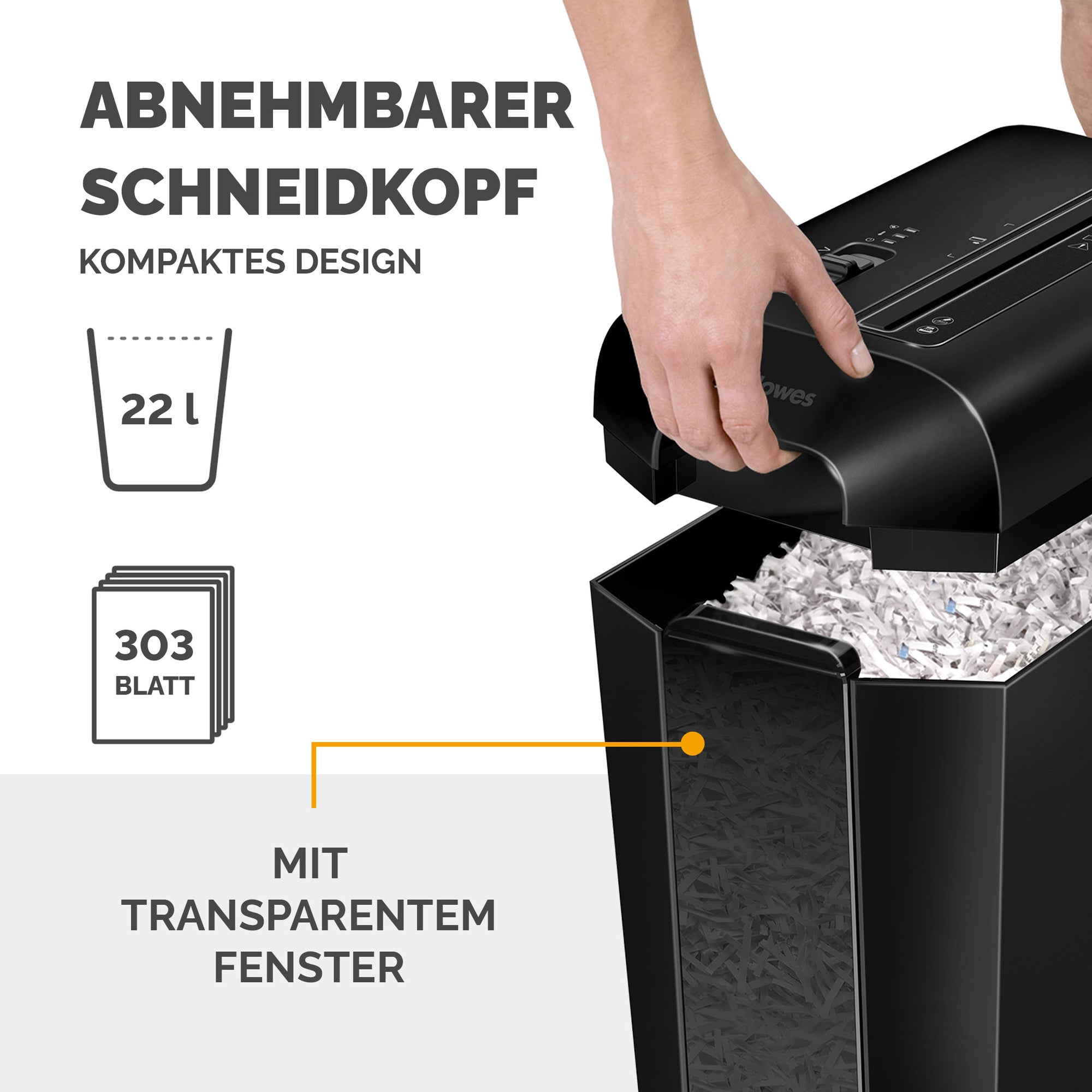 Fellowes Aktenvernichter Powershred® LX65
