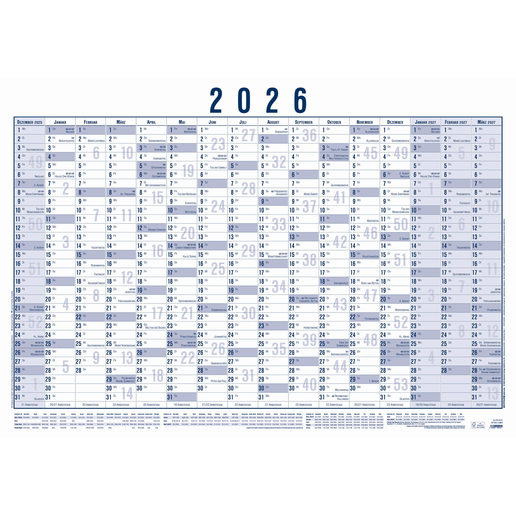 ZETTLER Plakatkalender