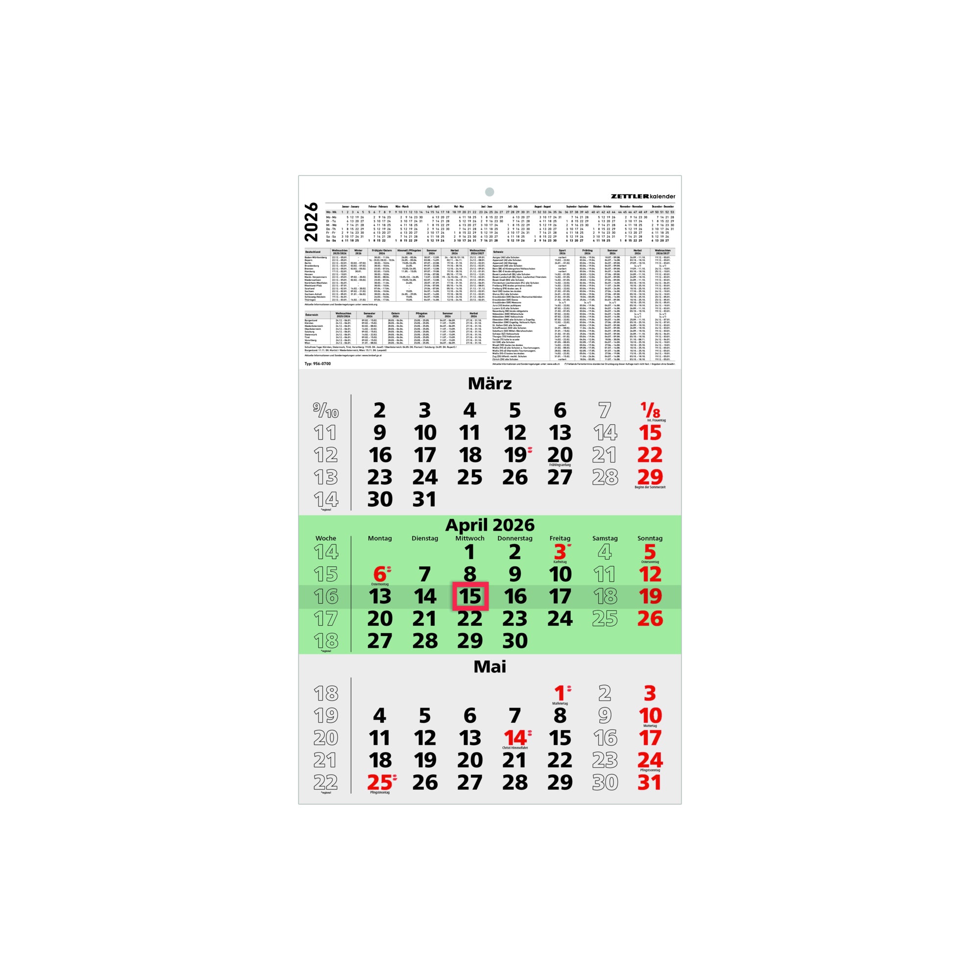 ZETTLER Wandkalender 956