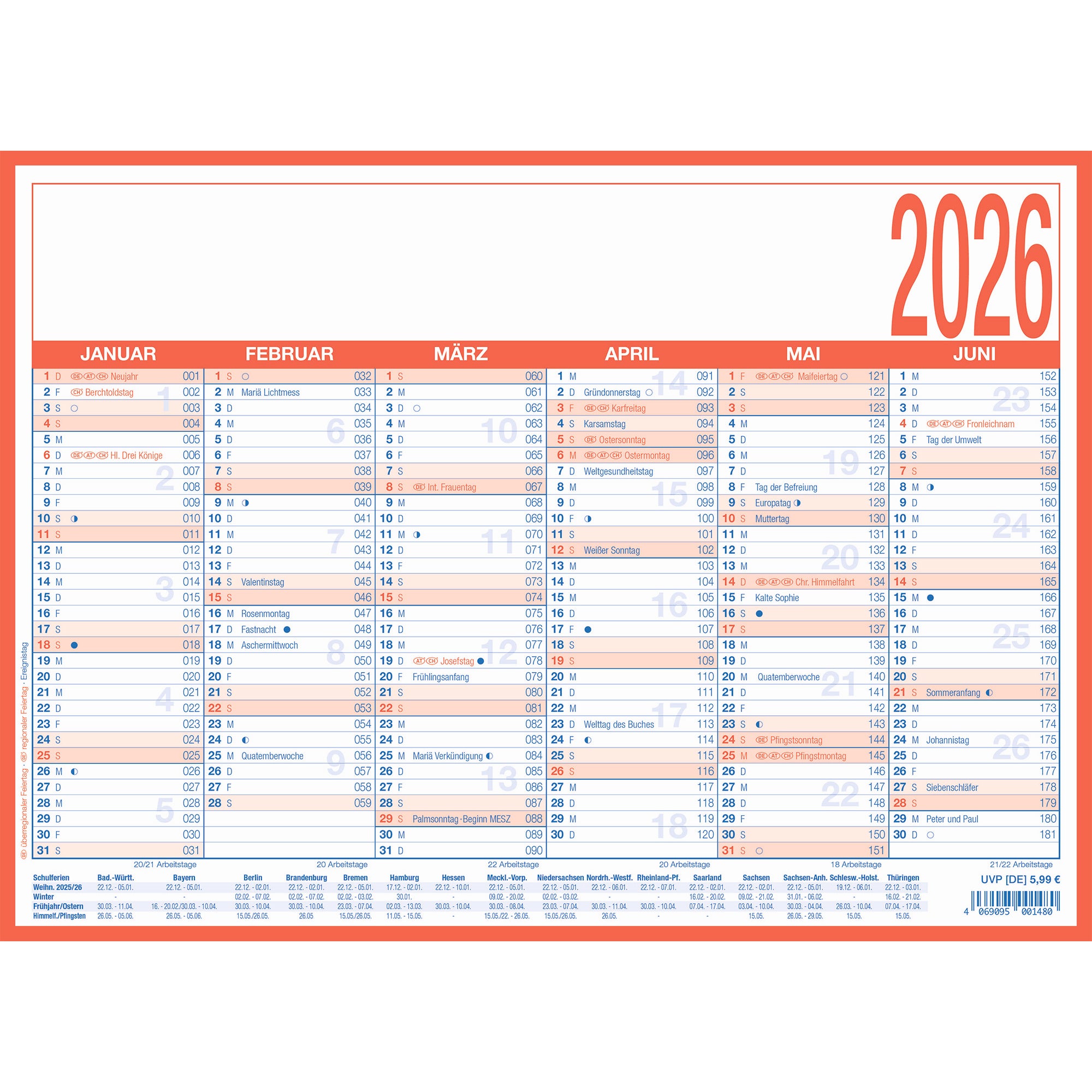 ZETTLER Tafelkalender
