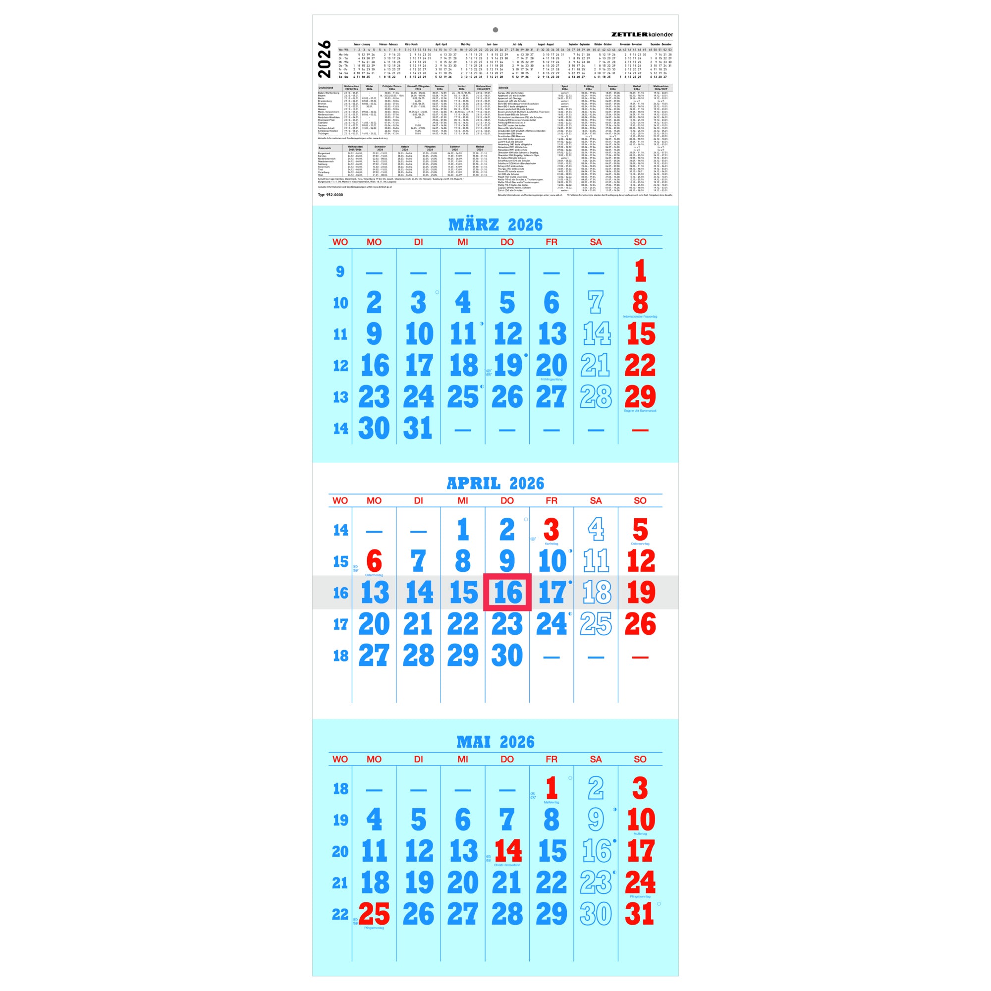 ZETTLER Wandkalender