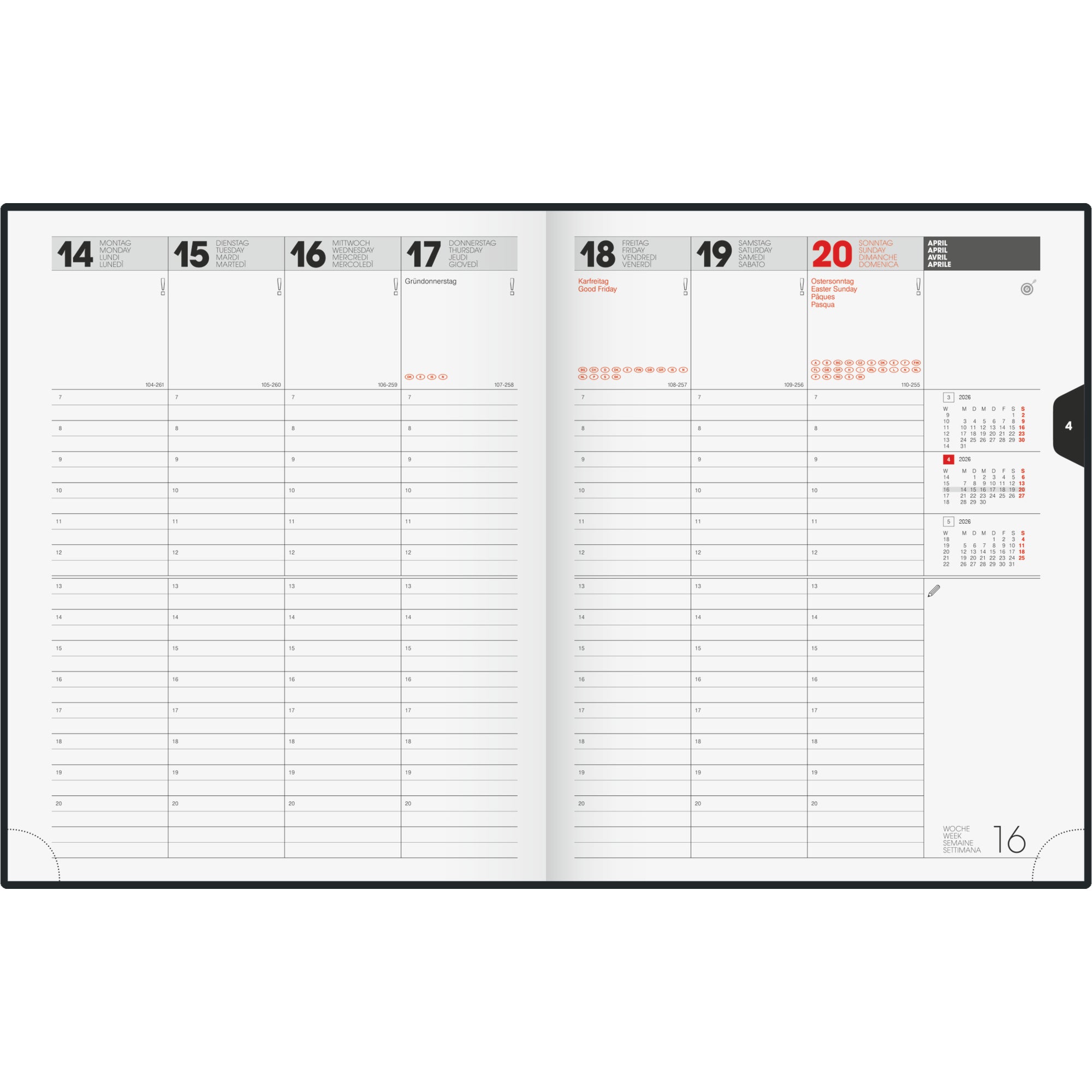 Brunnen Buchkalender Manager Wt 7 - weektimer®