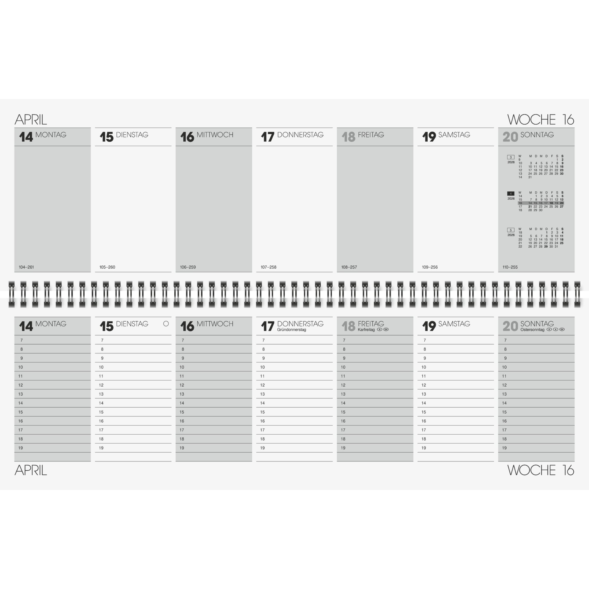 Glocken Querkalender