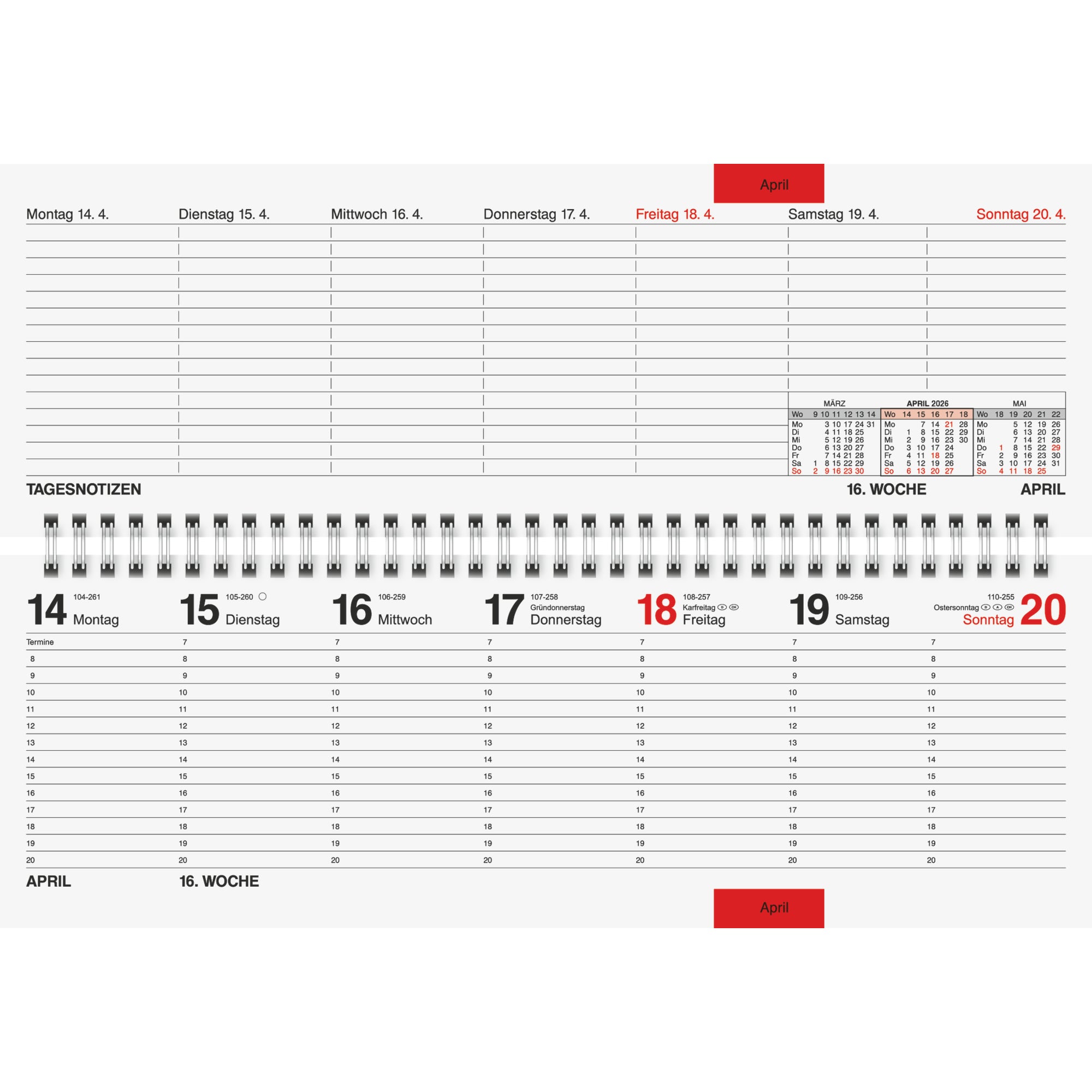 rido/ide Querkalender septant
