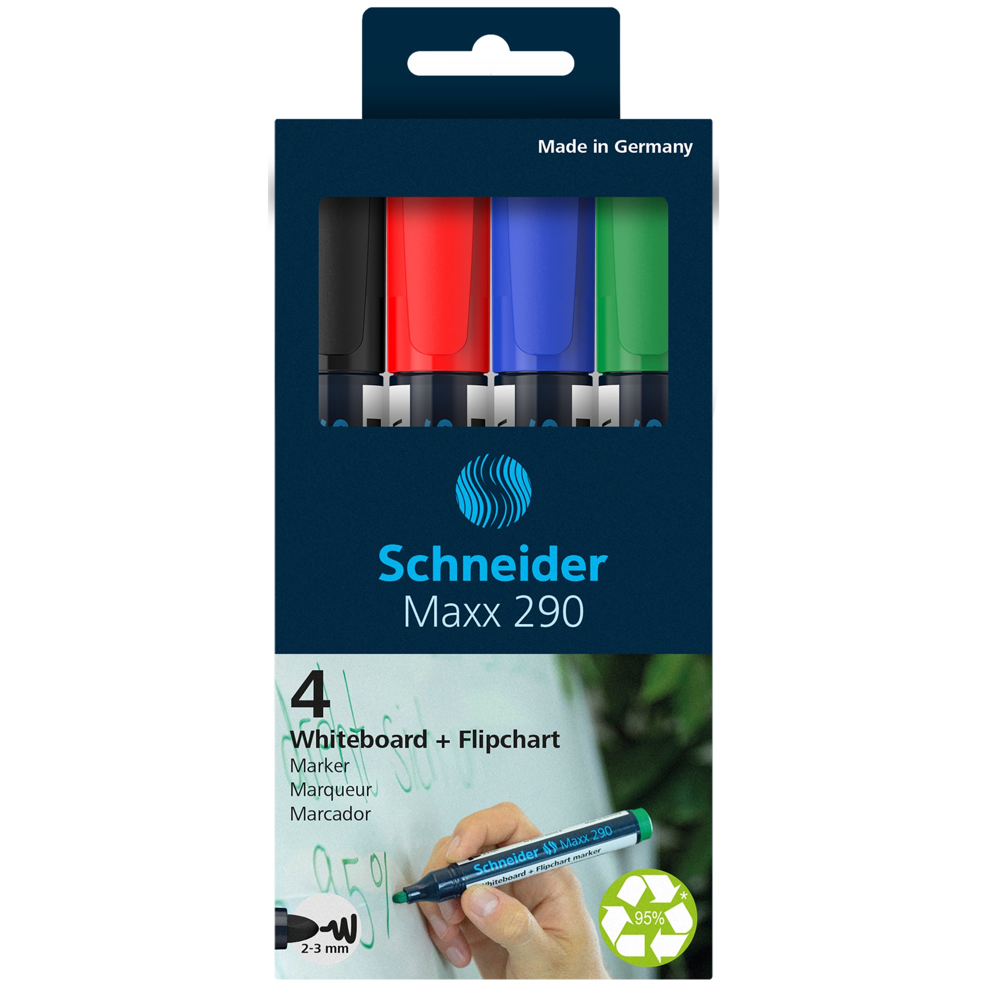 Schneider Boardmarker Maxx 290 sort 4St