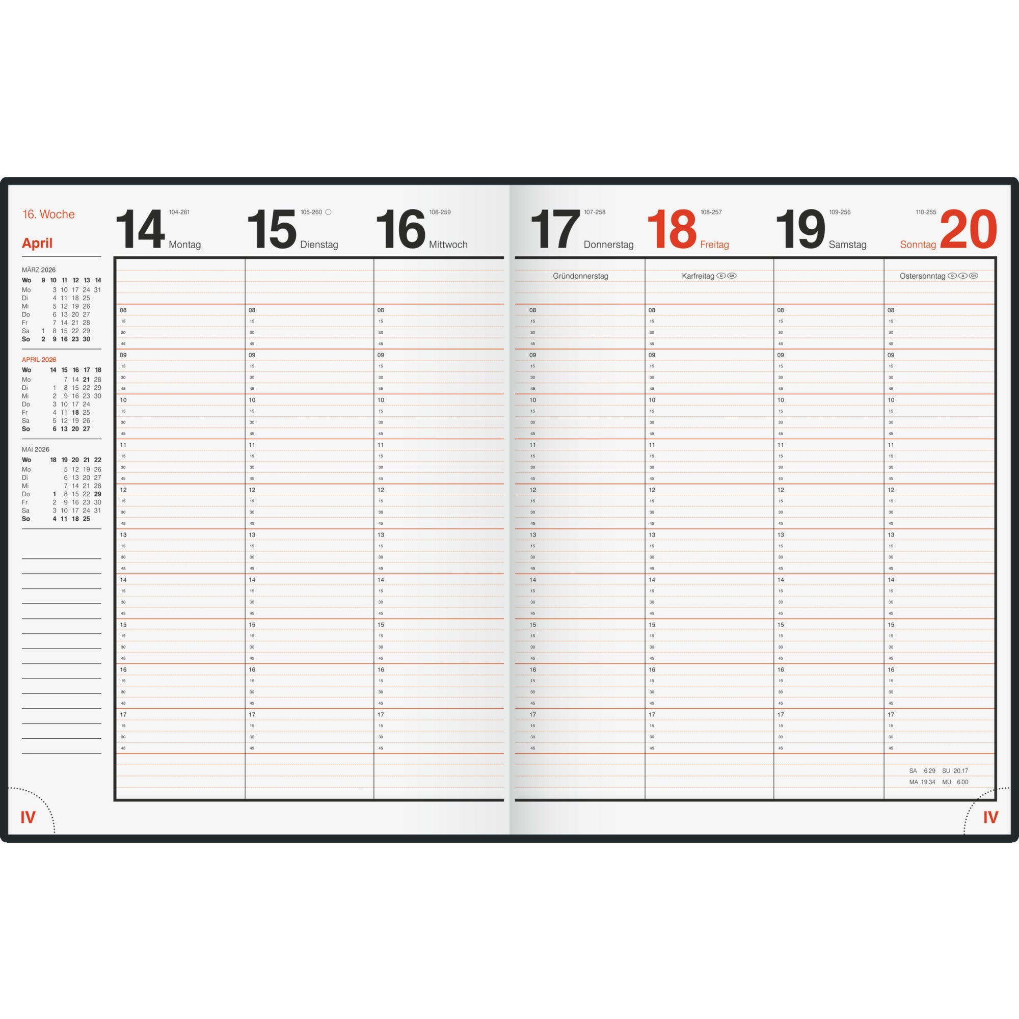 rido/idé Buchkalender magnum