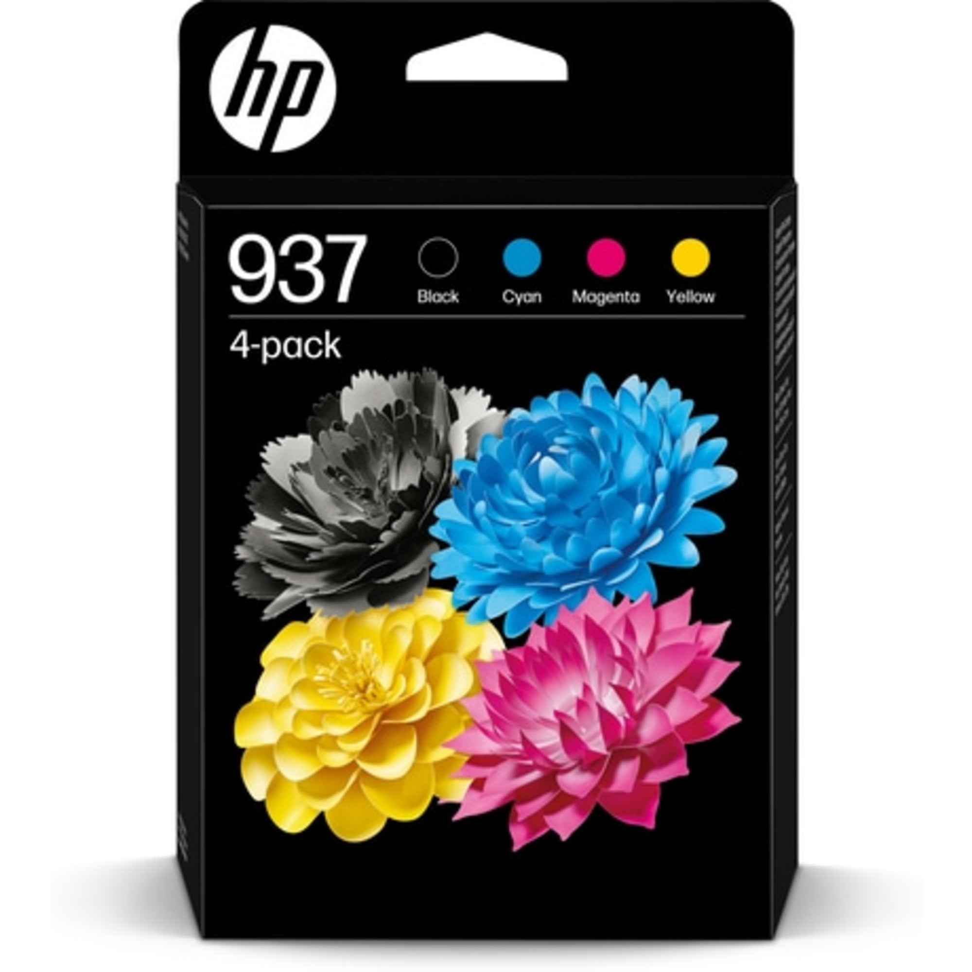 HP Tintenpatrone, schwarz, cyan, magenta, gelb