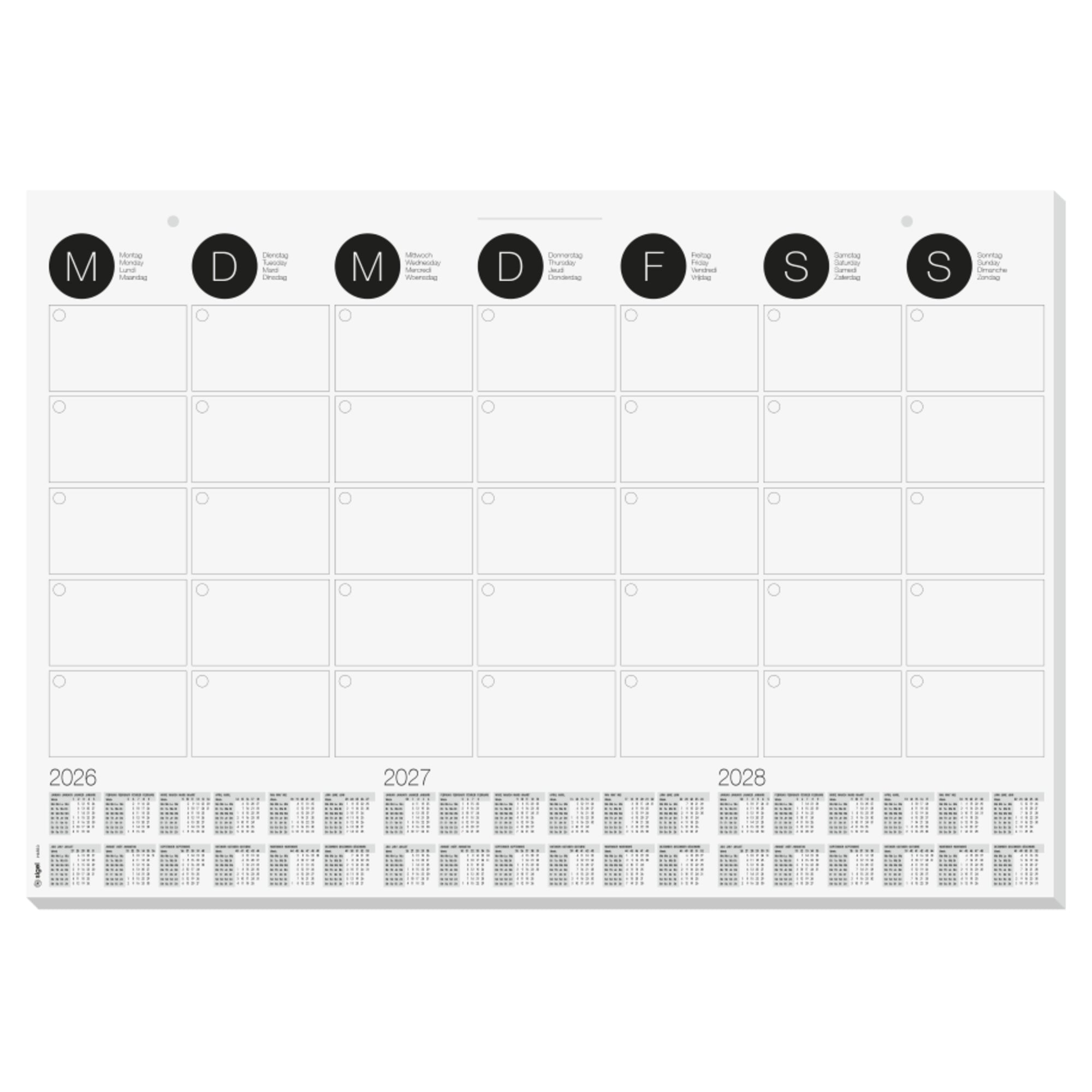 SIGEL Schreibunterlage Monthly Planner
