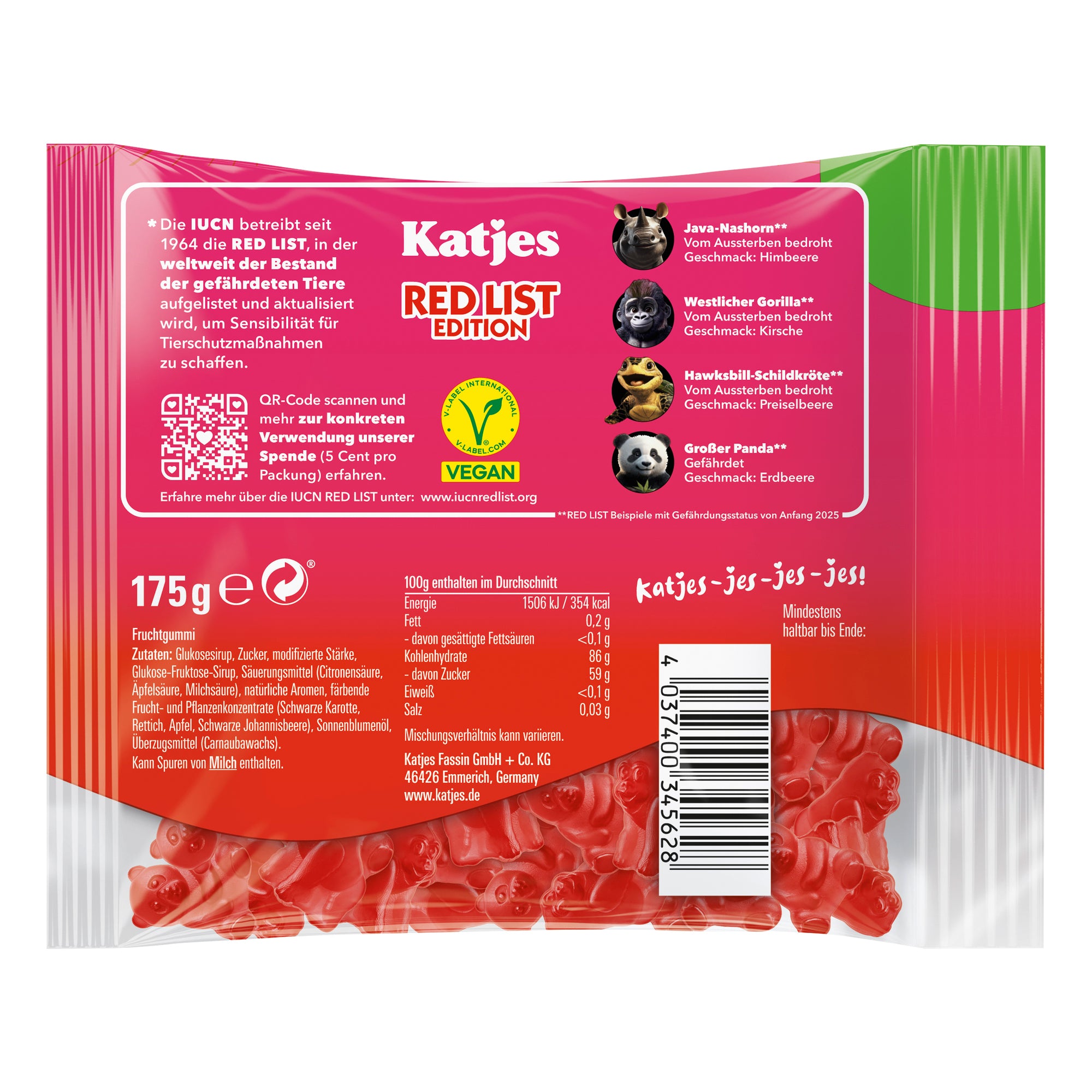 Katjes Fruchtgummi Red List