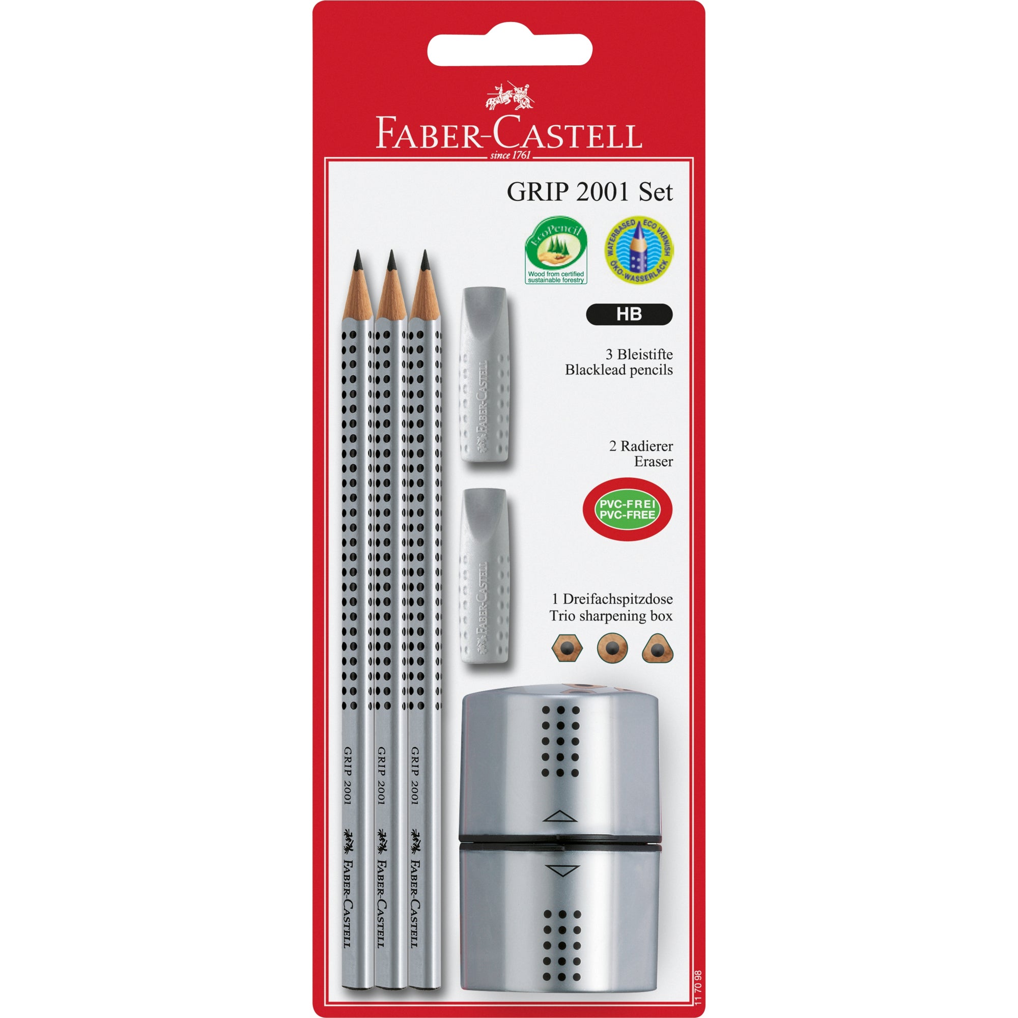 Faber-Castell Bleistiftset GRIP 2001