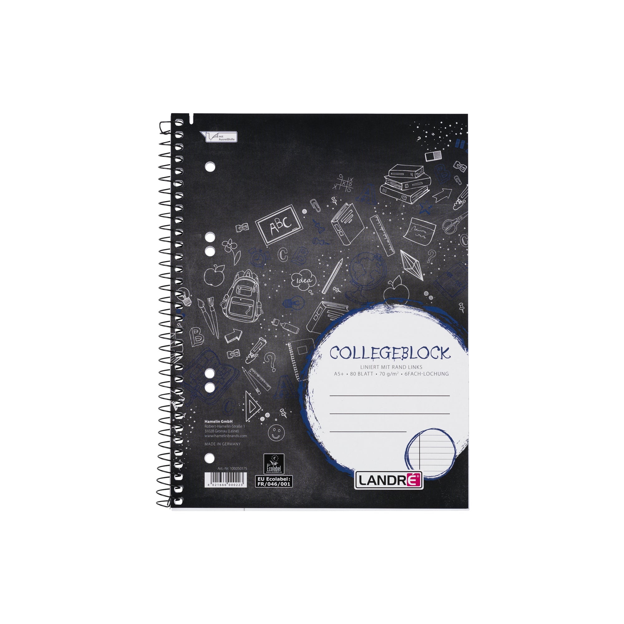 Landre Collegeblock, DIN A5+