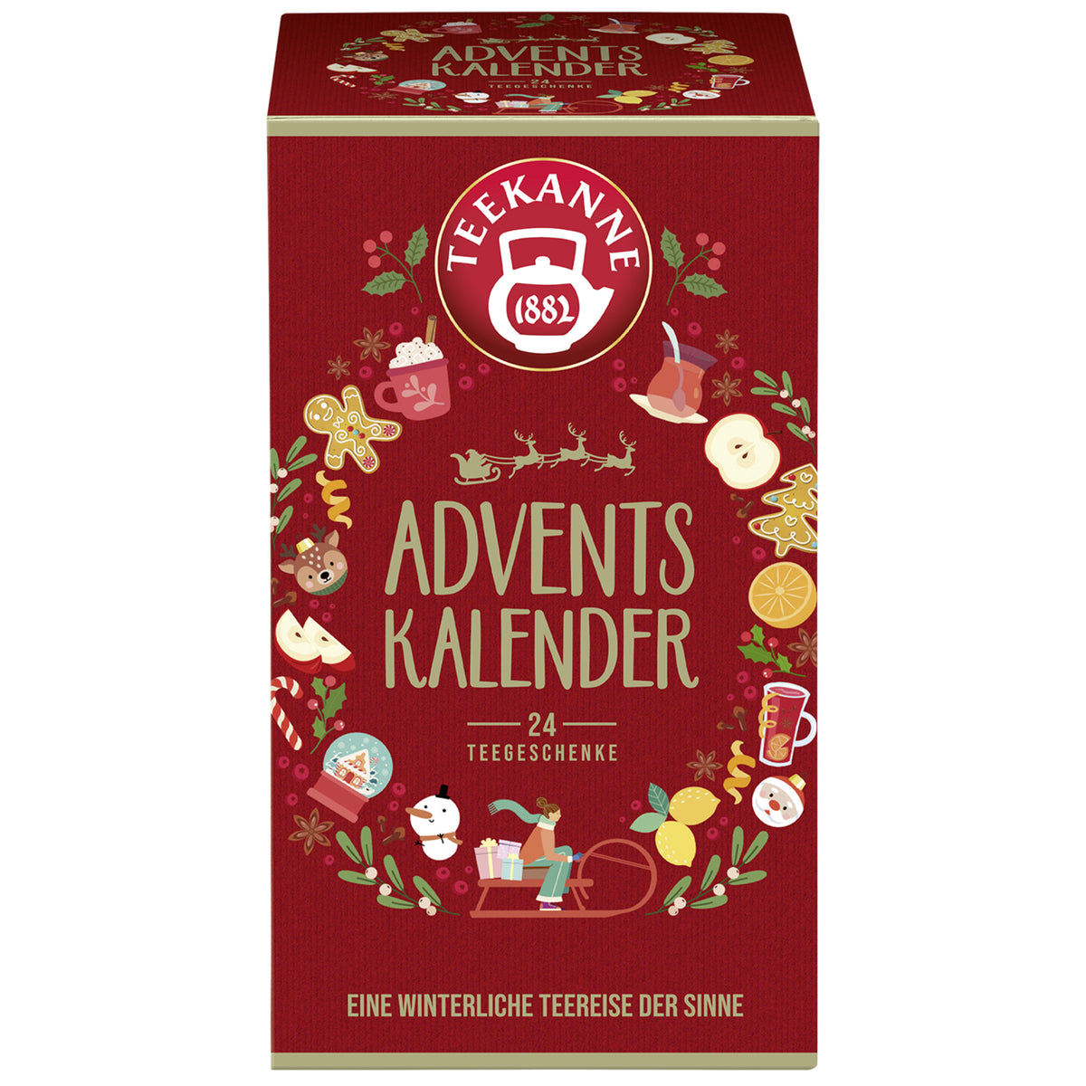 Teekanne Tee Adventskalender