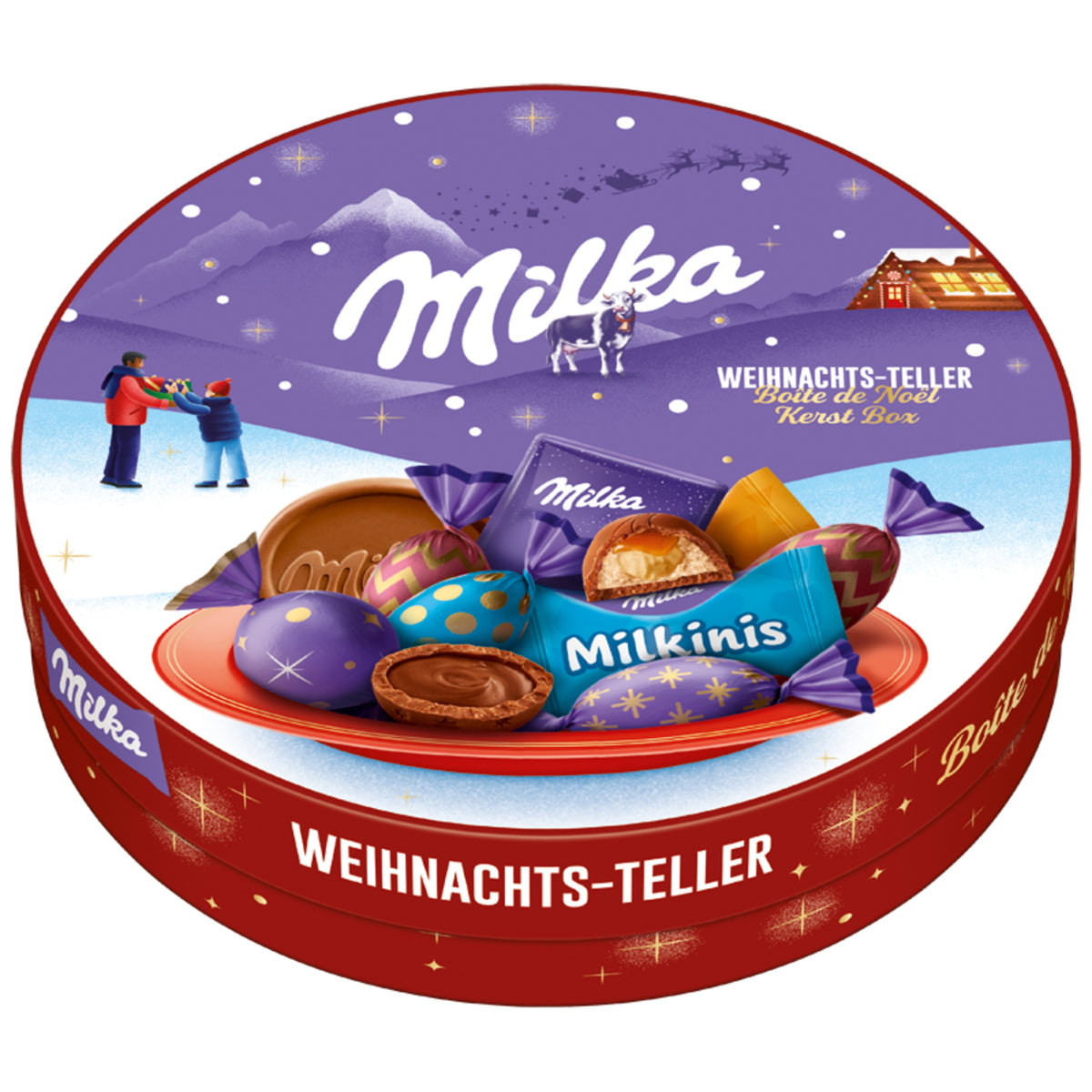 Milka Schokolade Weihnachtsteller