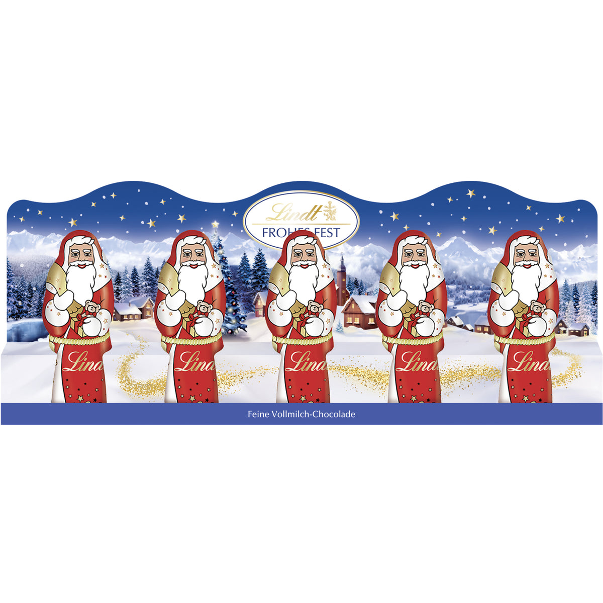 Lindt Schokolade Mini-Weihnachtsmänner