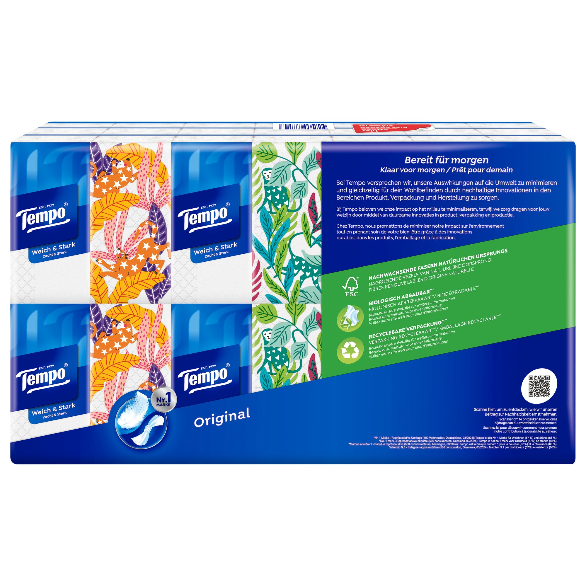 Tempo Papiertaschentücher Original Design Edition