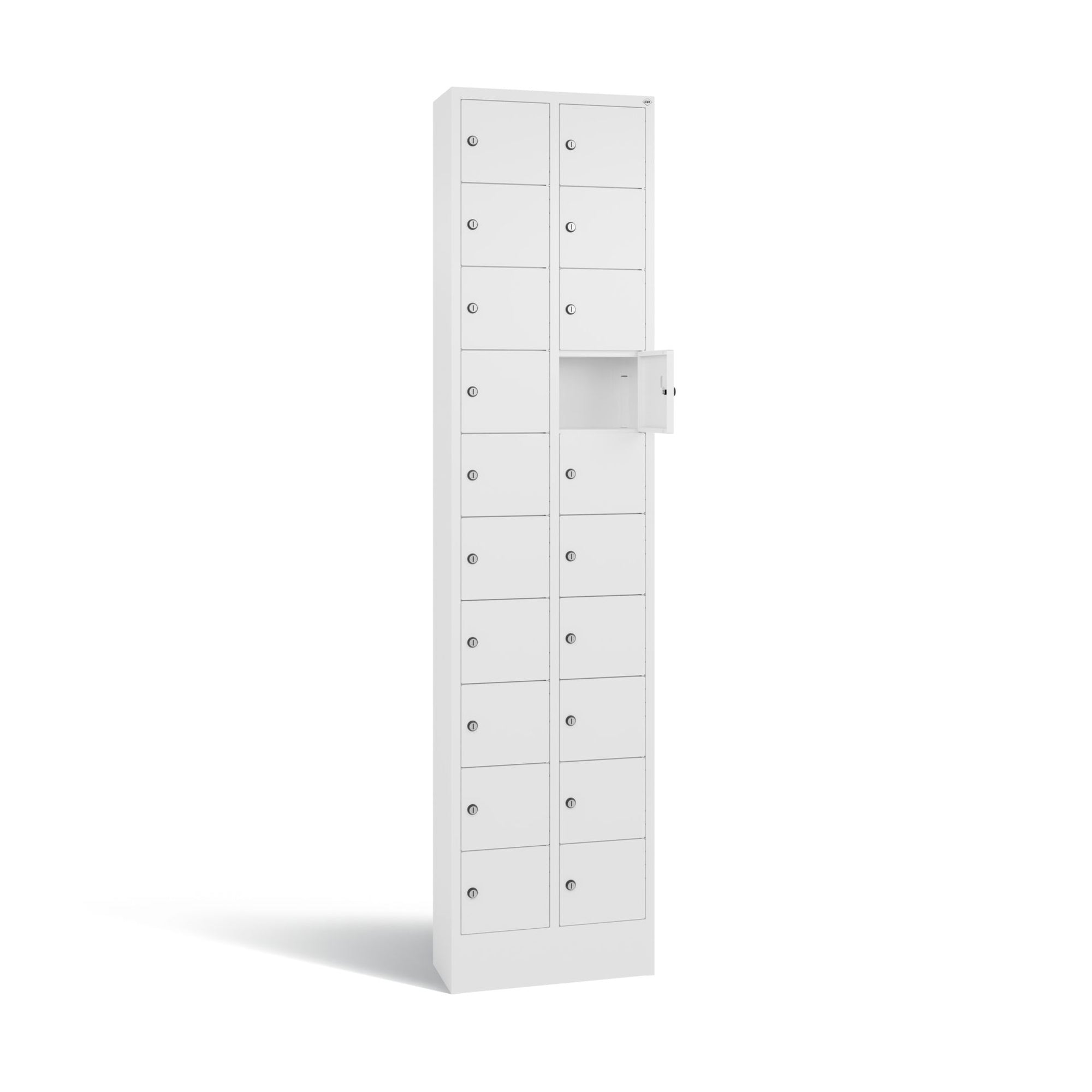 C+P Fachschrank 20Fächer 195x46x20cm ws/ws