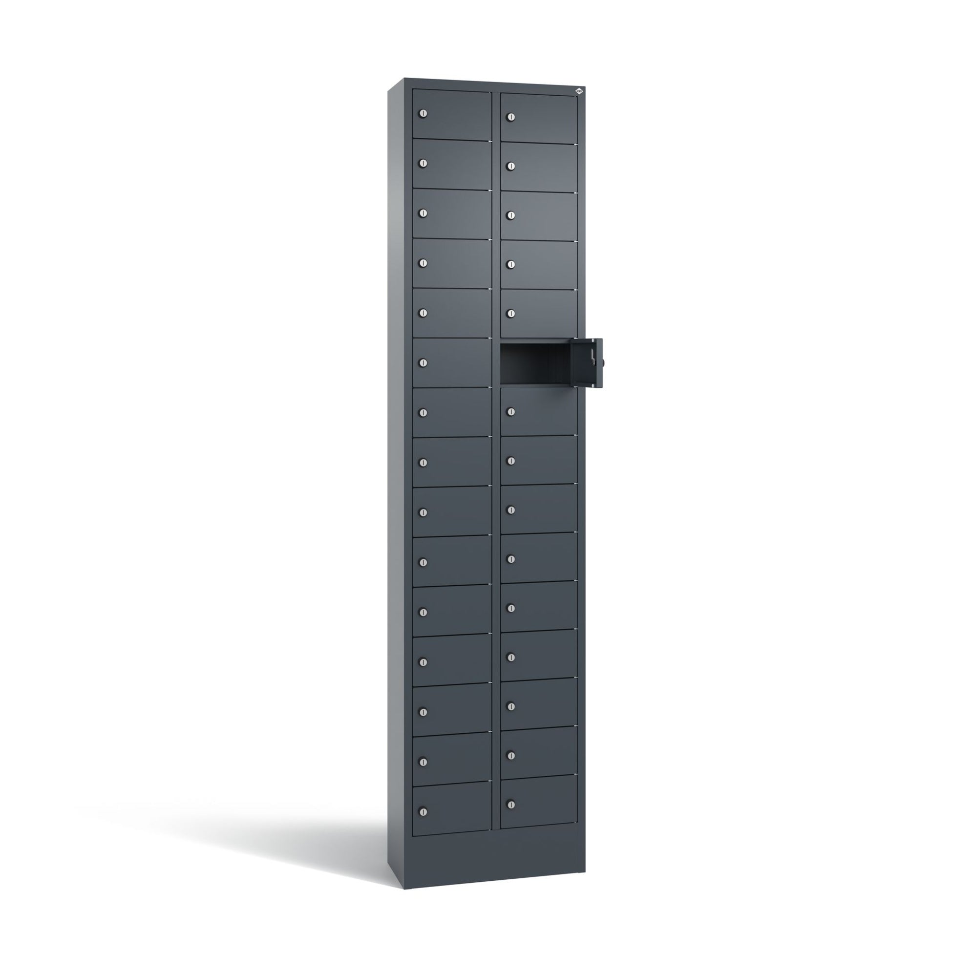 C+P Fachschrank 30Fächer 195x46x20cm an/an