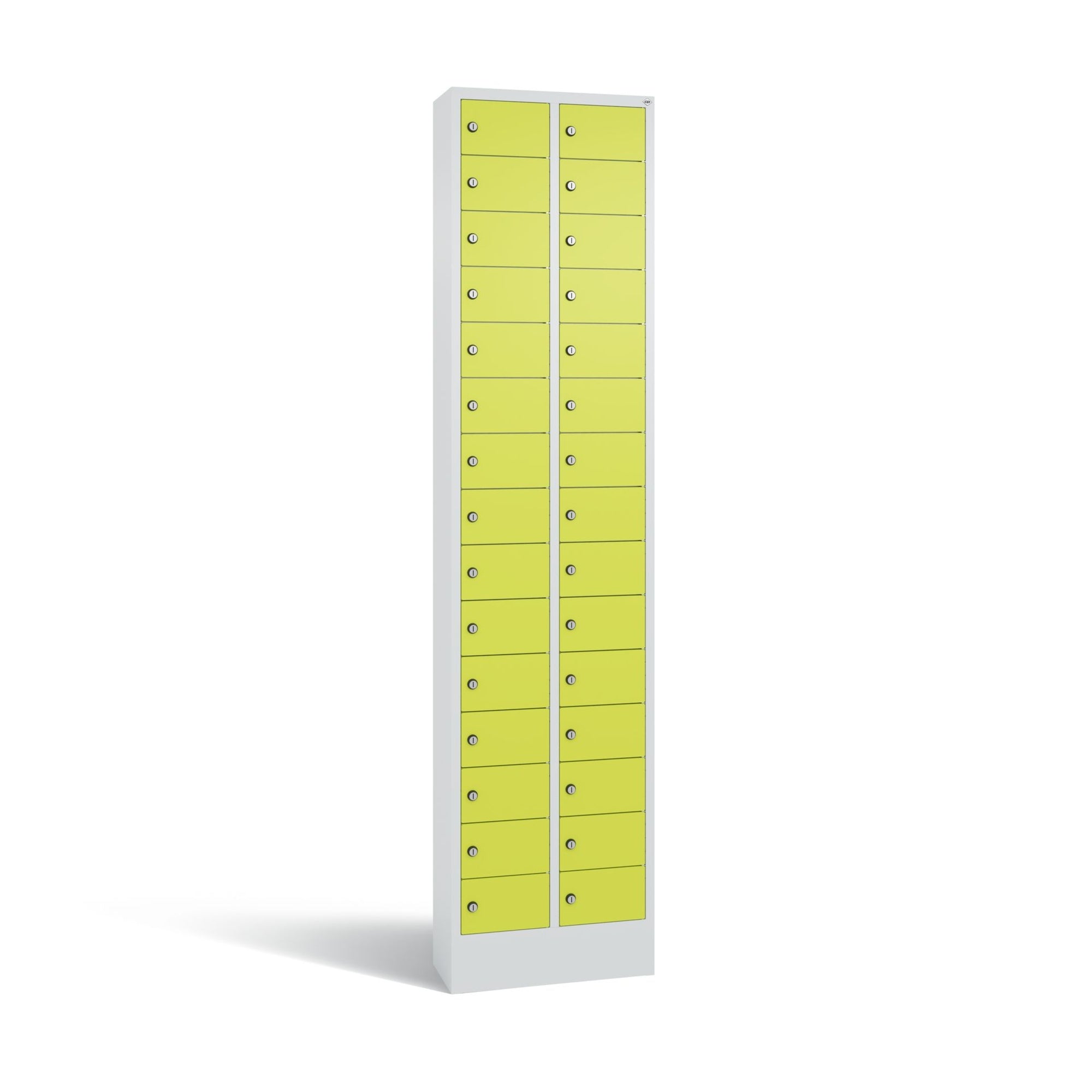 C+P Fachschrank 30Fächer 195x46x20cm lgr/clowngn