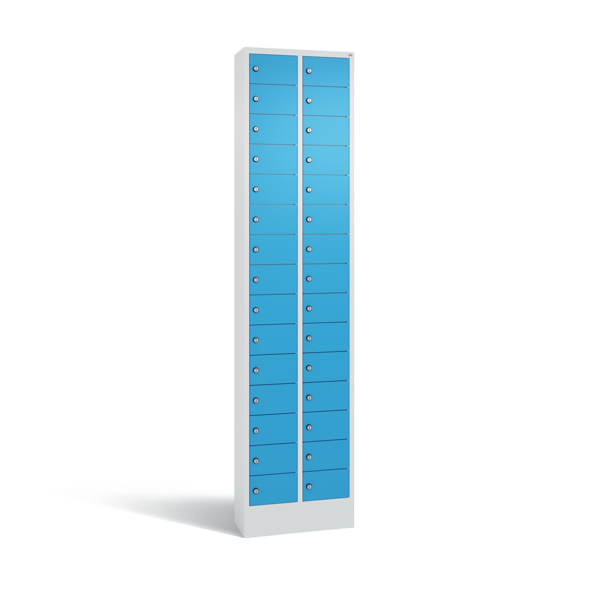 C+P Fachschrank 30Fächer 195x46x20cm lgr/lbl