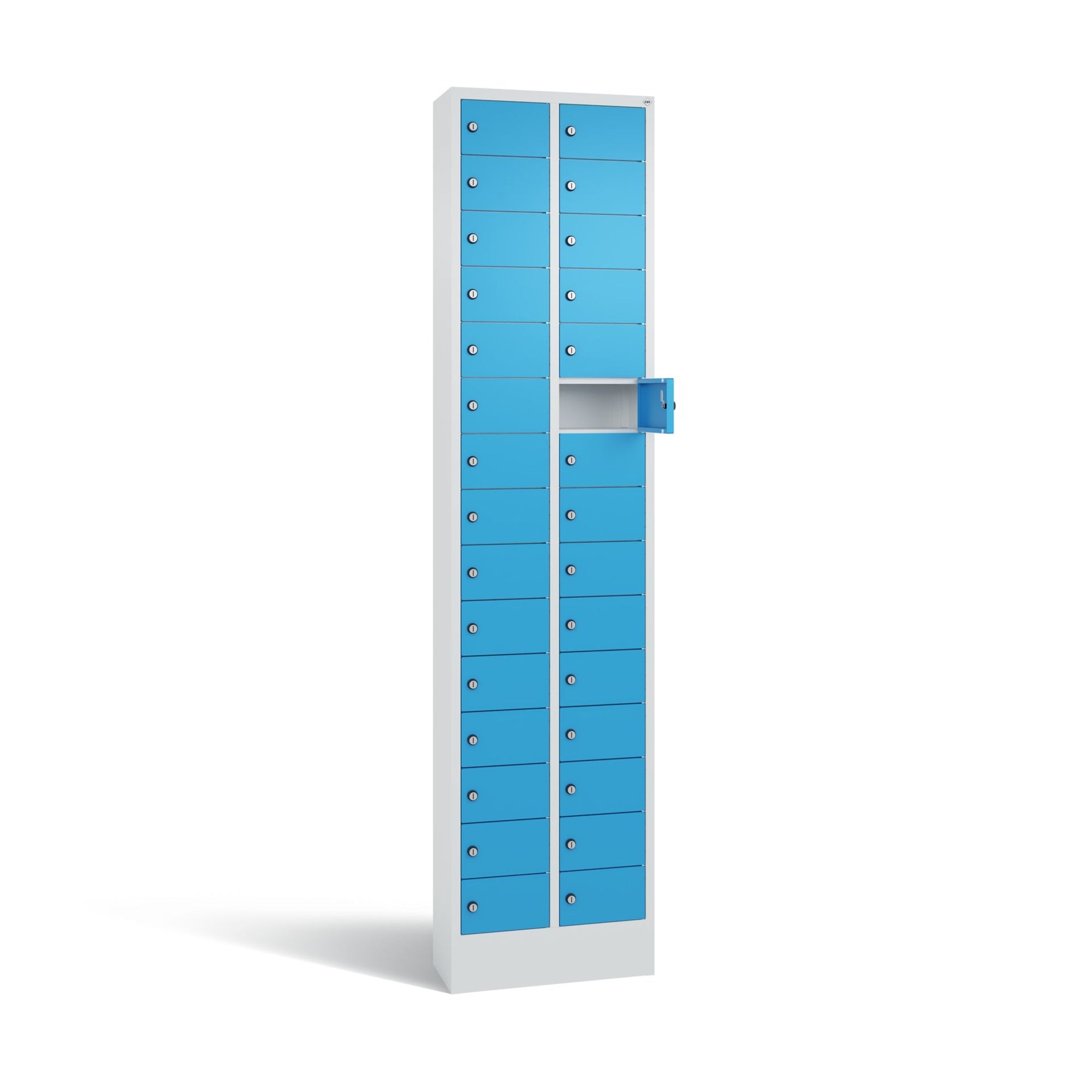 C+P Fachschrank 30Fächer 195x46x20cm lgr/lbl