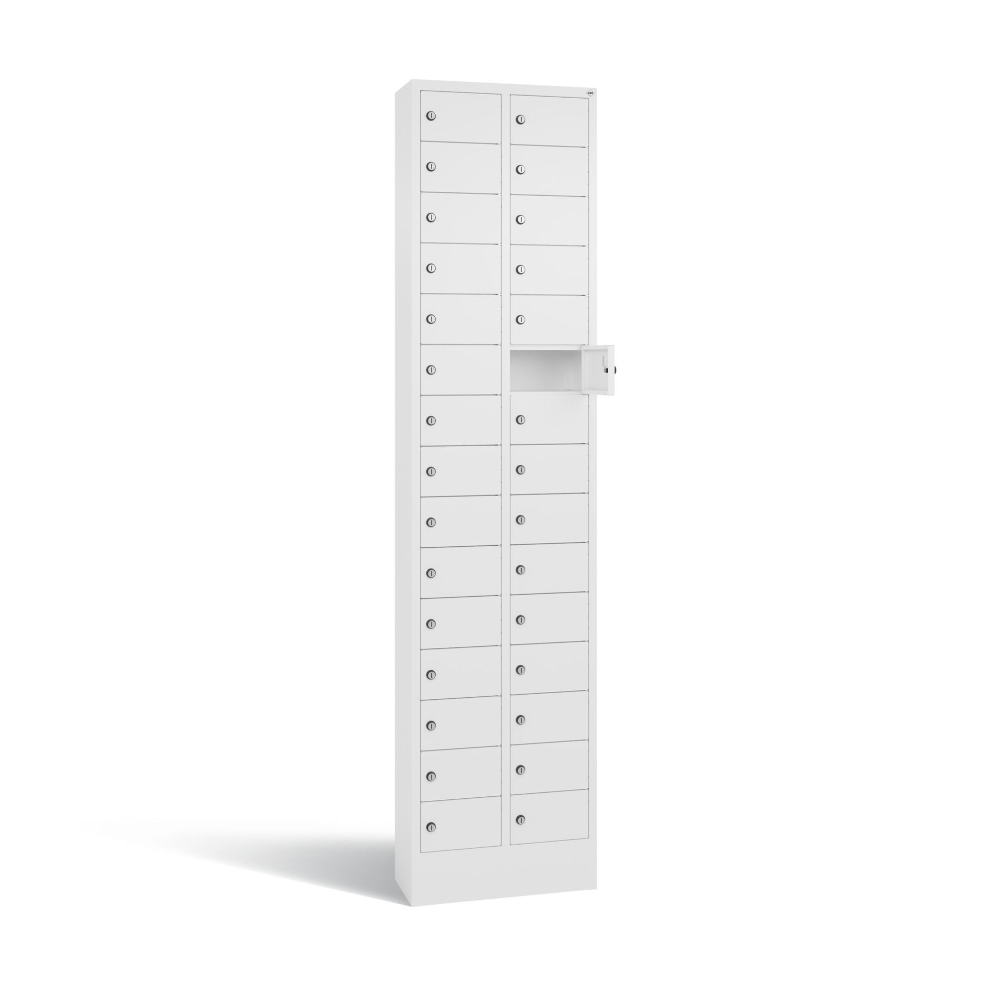 C+P Fachschrank 30Fächer 195x46x20cm ws/ws