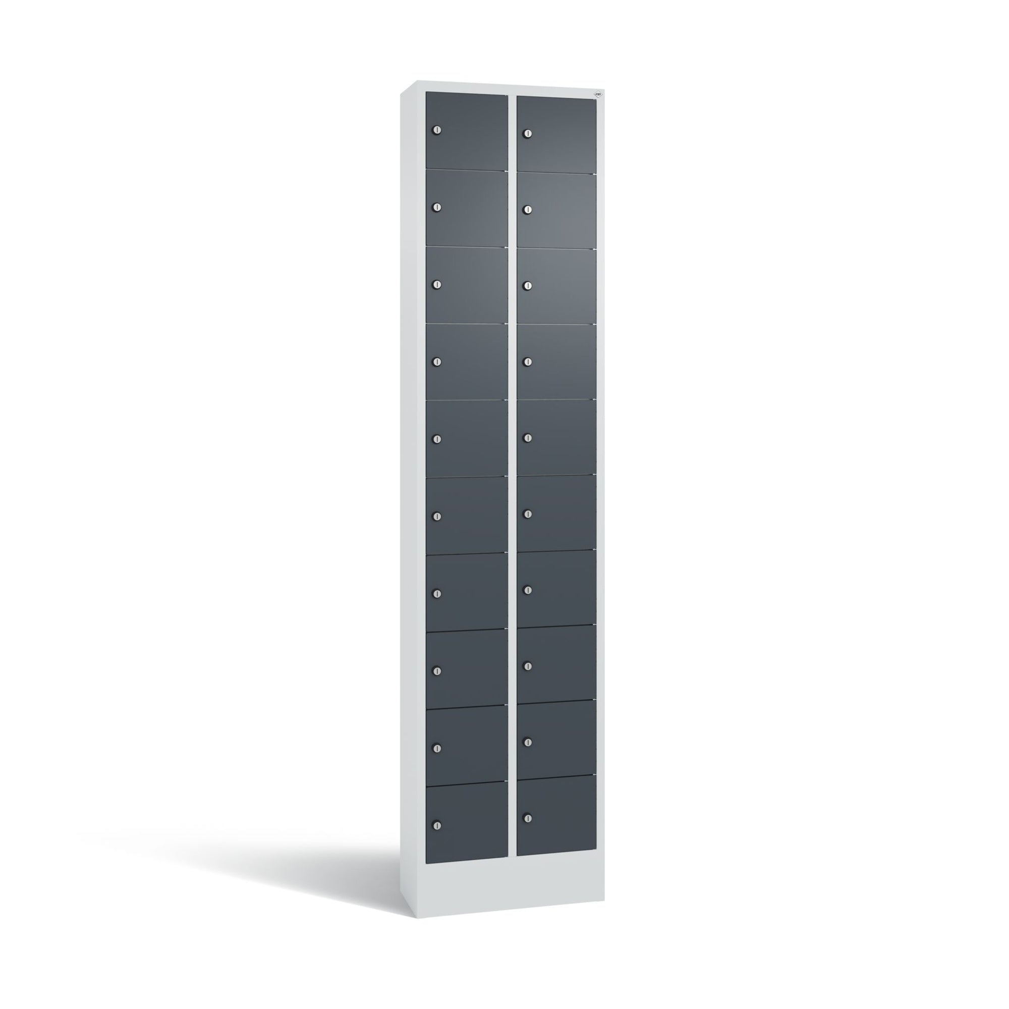 C+P Fachschrank 20Fächer 195x46x20cm lgr/an