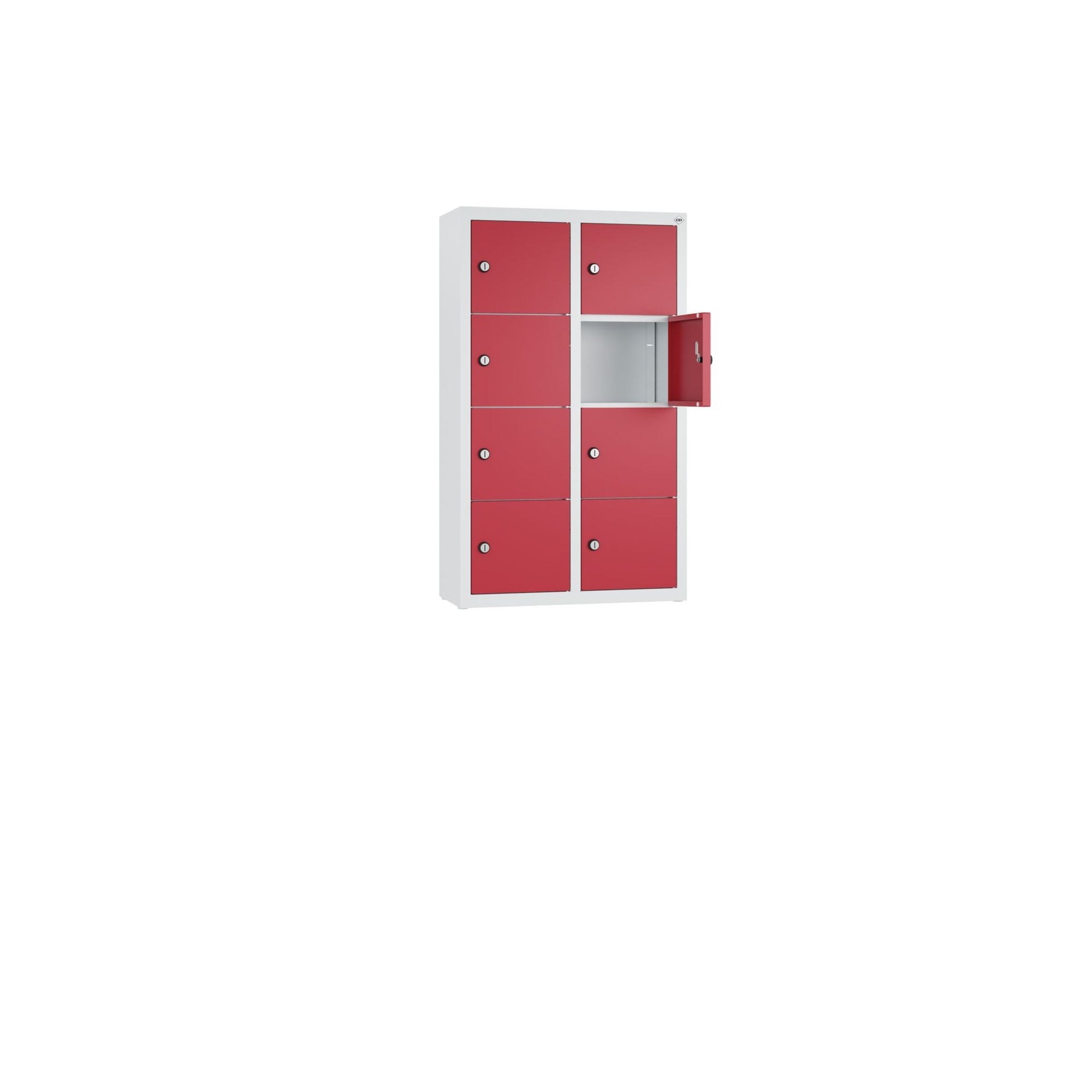 C+P Spind 8Fächer 77x46x20cm lgr/rrt