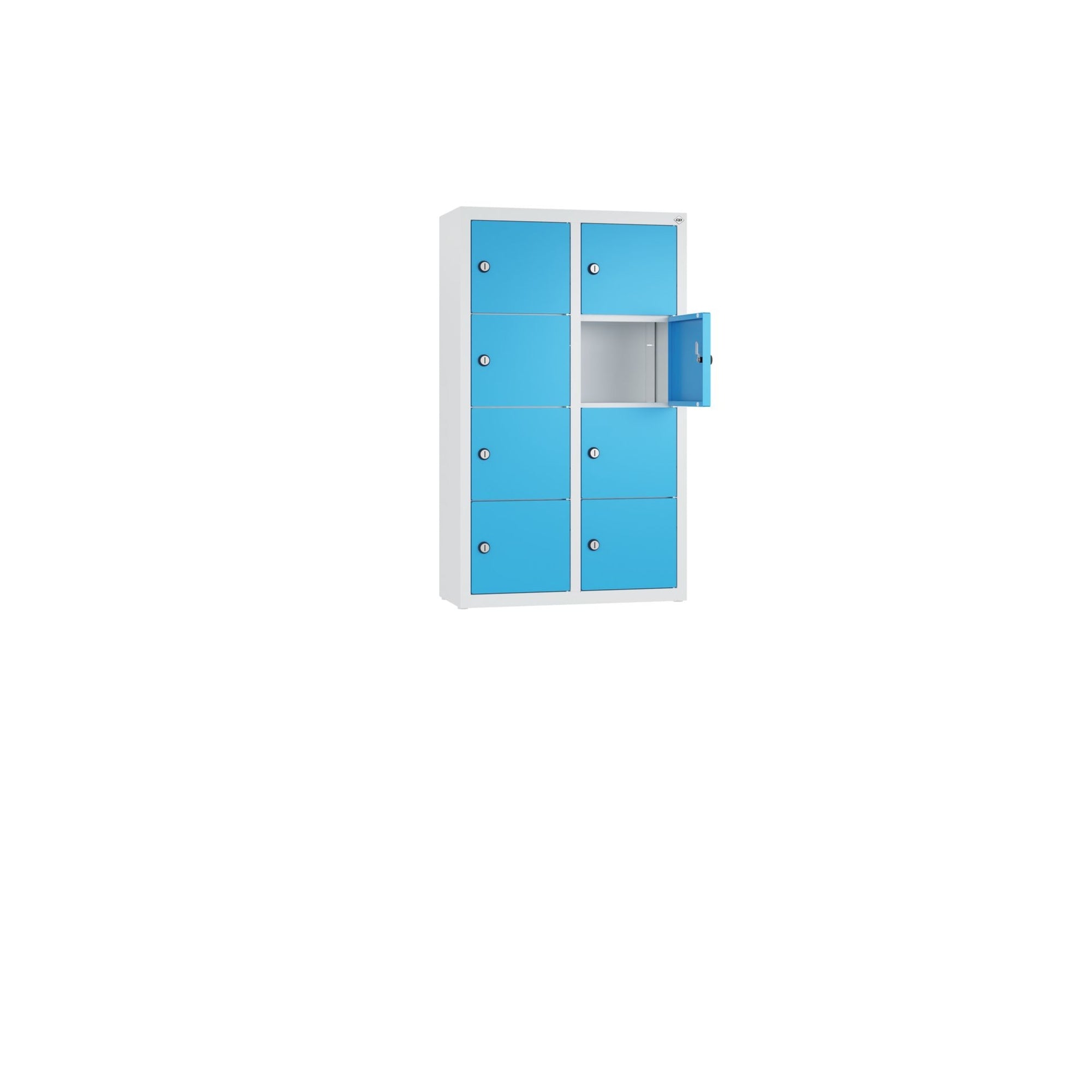 C+P Spind 8Fächer 77x46x20cm lgr/lbl