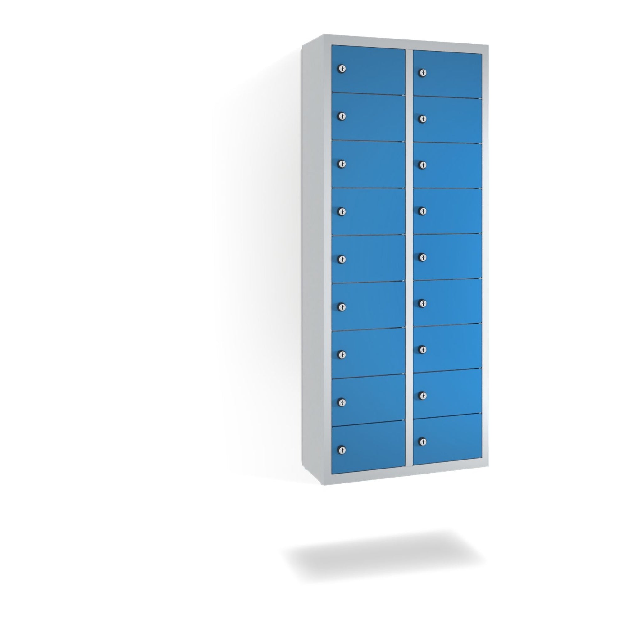 C+P Spind 18Fächer 113x46x20cm lgr/lbl