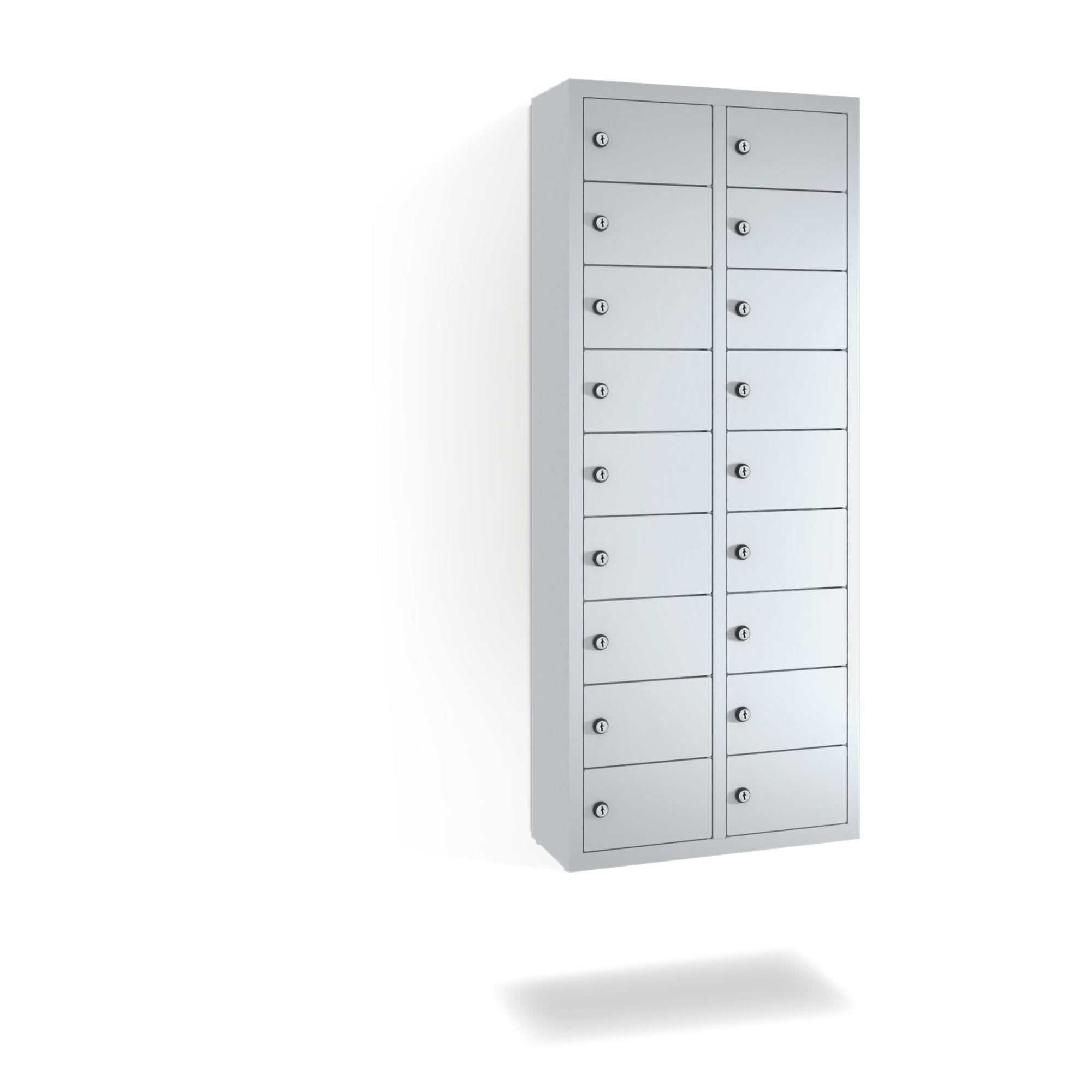 C+P Spind 18Fächer 113x46x20cm lgr/lgr