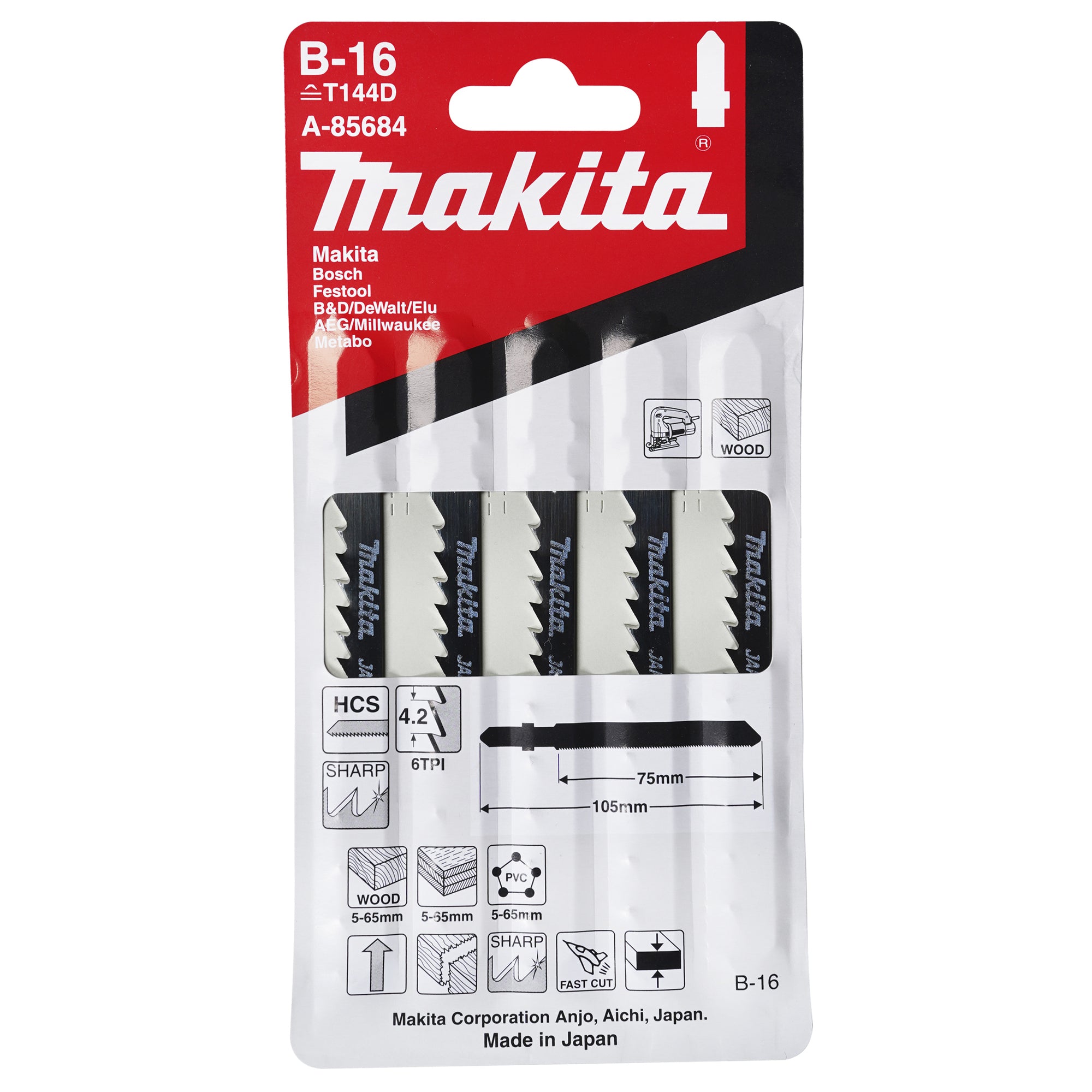 Makita Sägeblatt B-16