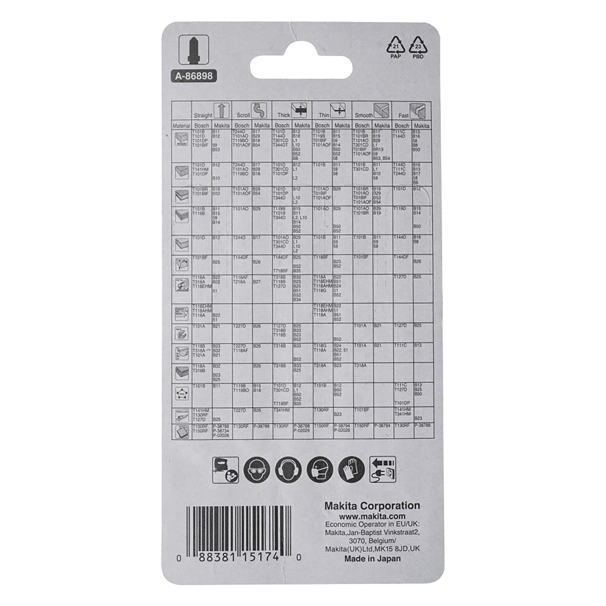 Makita Sägeblatt A-86898