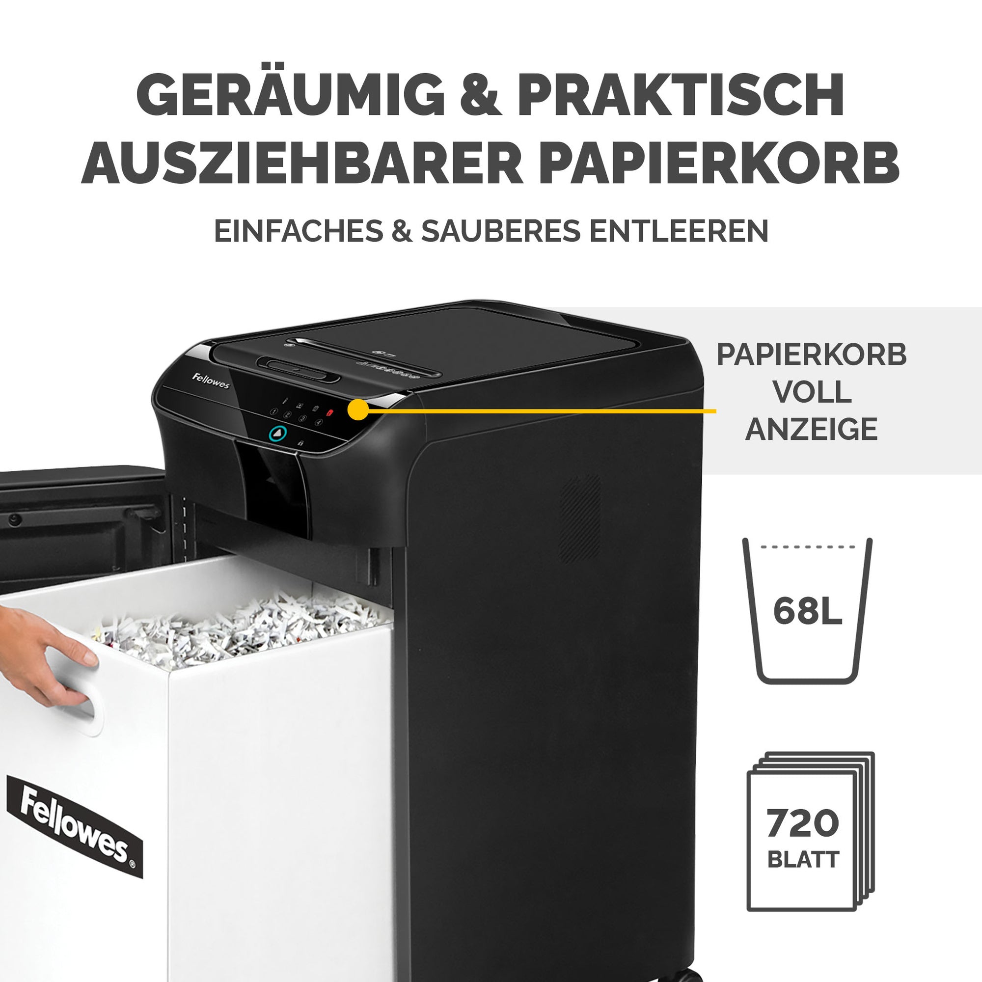 Fellowes Aktenvernichter AutoMaxT 450C AutoFeed