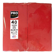 PROnappe Serviette 38x38cm rt 40St