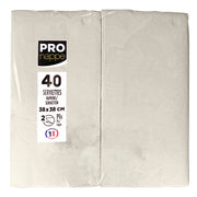 PROnappe Serviette 38x38cm cr 40St