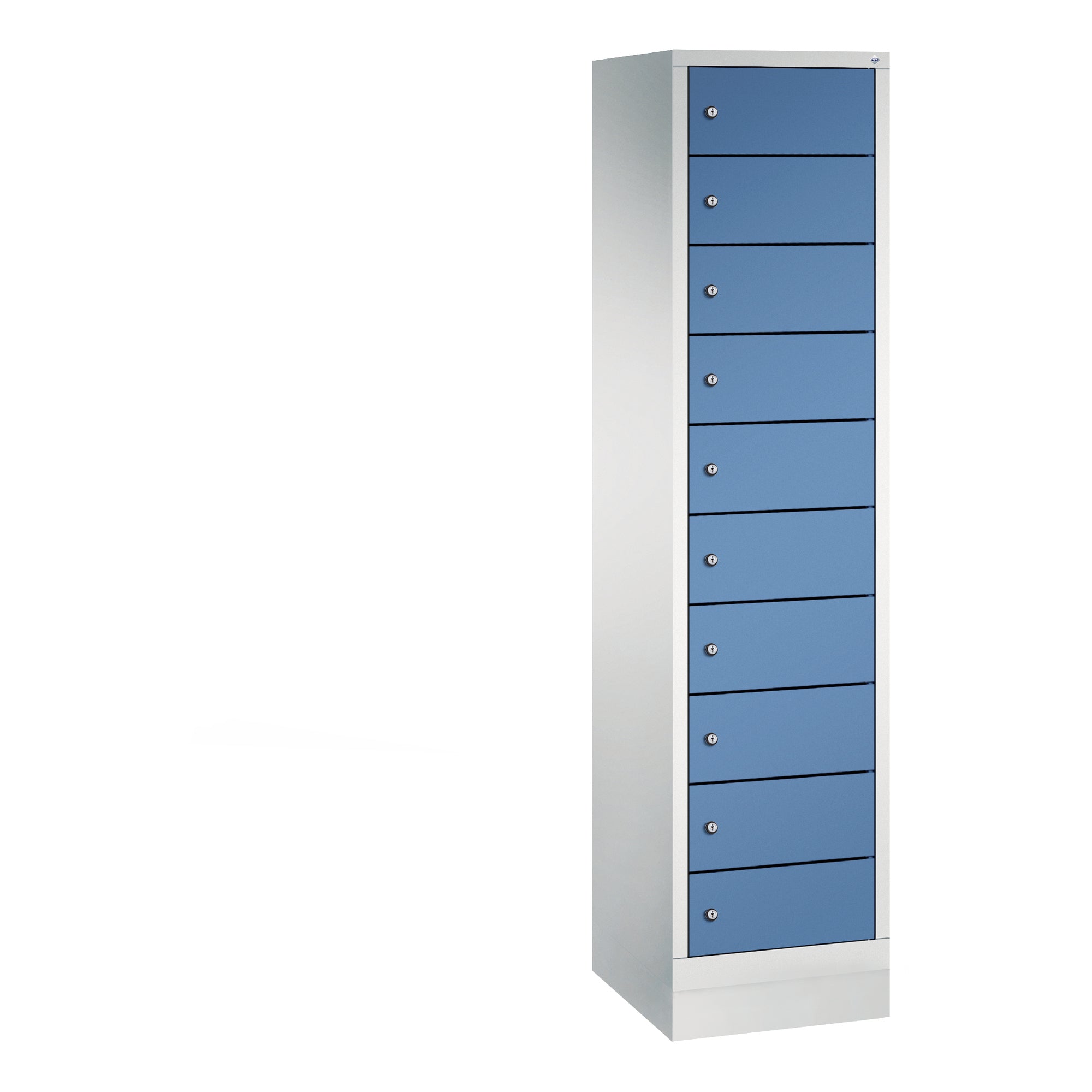 C+P Spind Evolo48 Steckplatz 185x42x50cm lgr/fbl