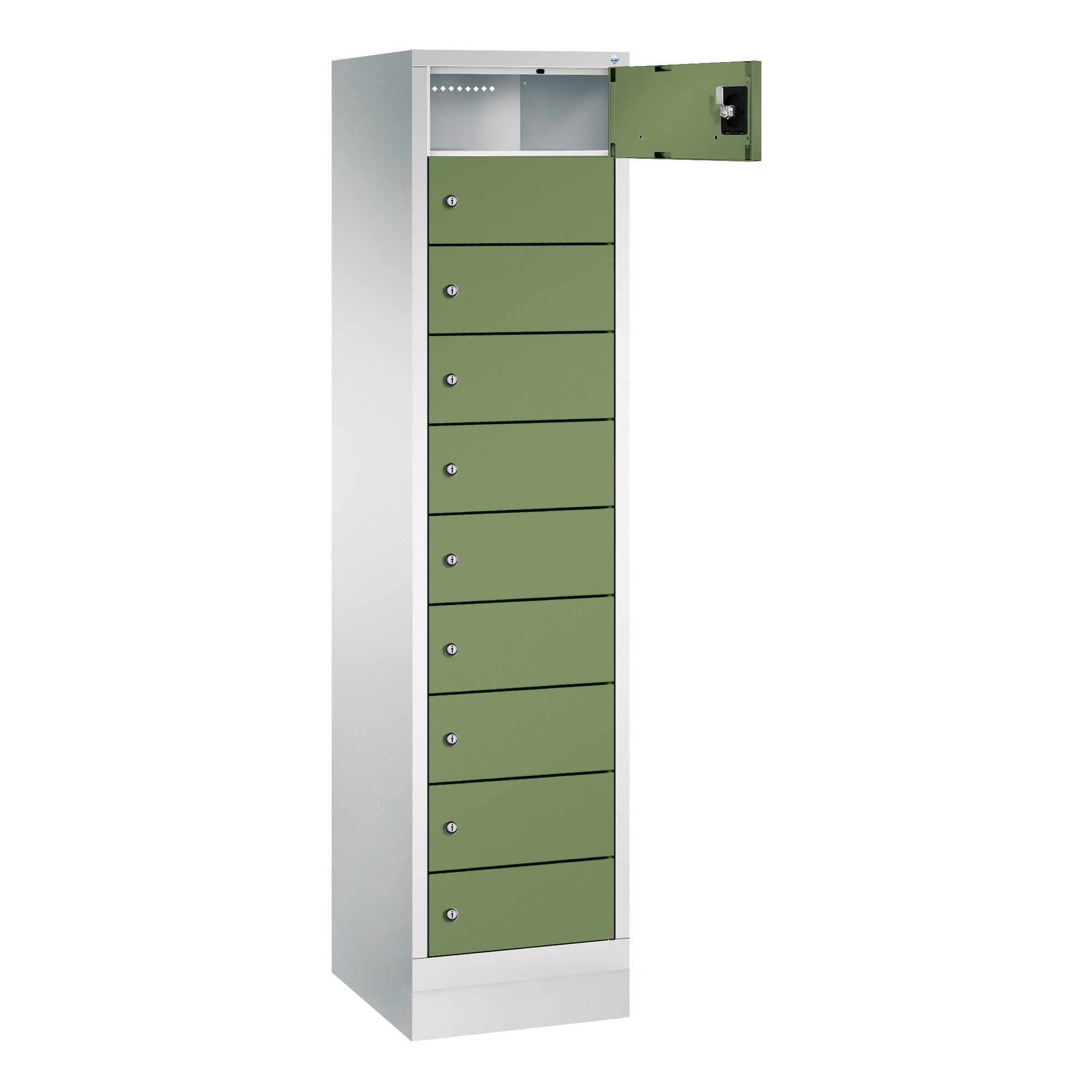 C+P Spind Evolo48 Steckplatz 185x42x50cm lgr/resedagn