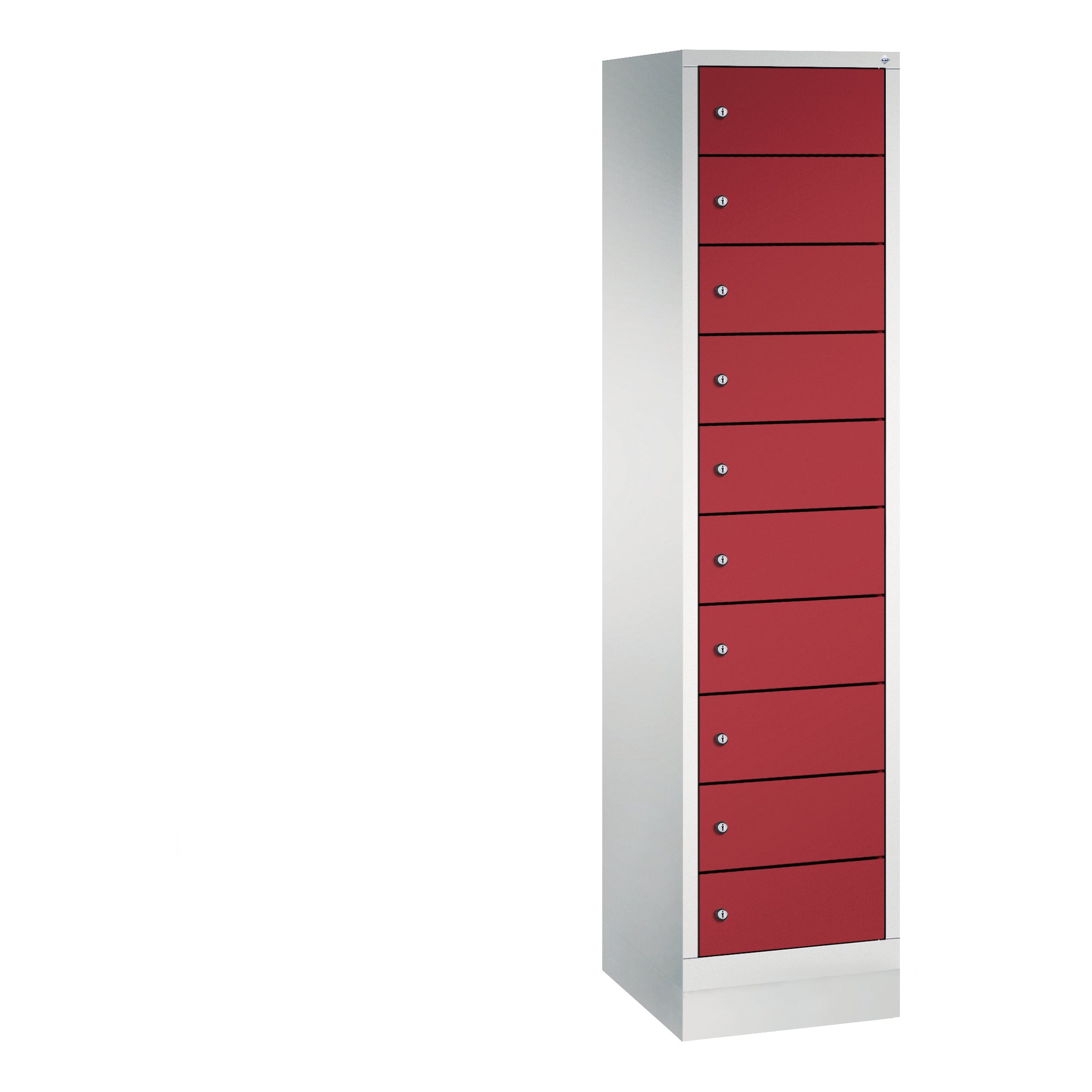 C+P Spind Evolo48 Steckplatz 185x42x50cm lgr/rrt